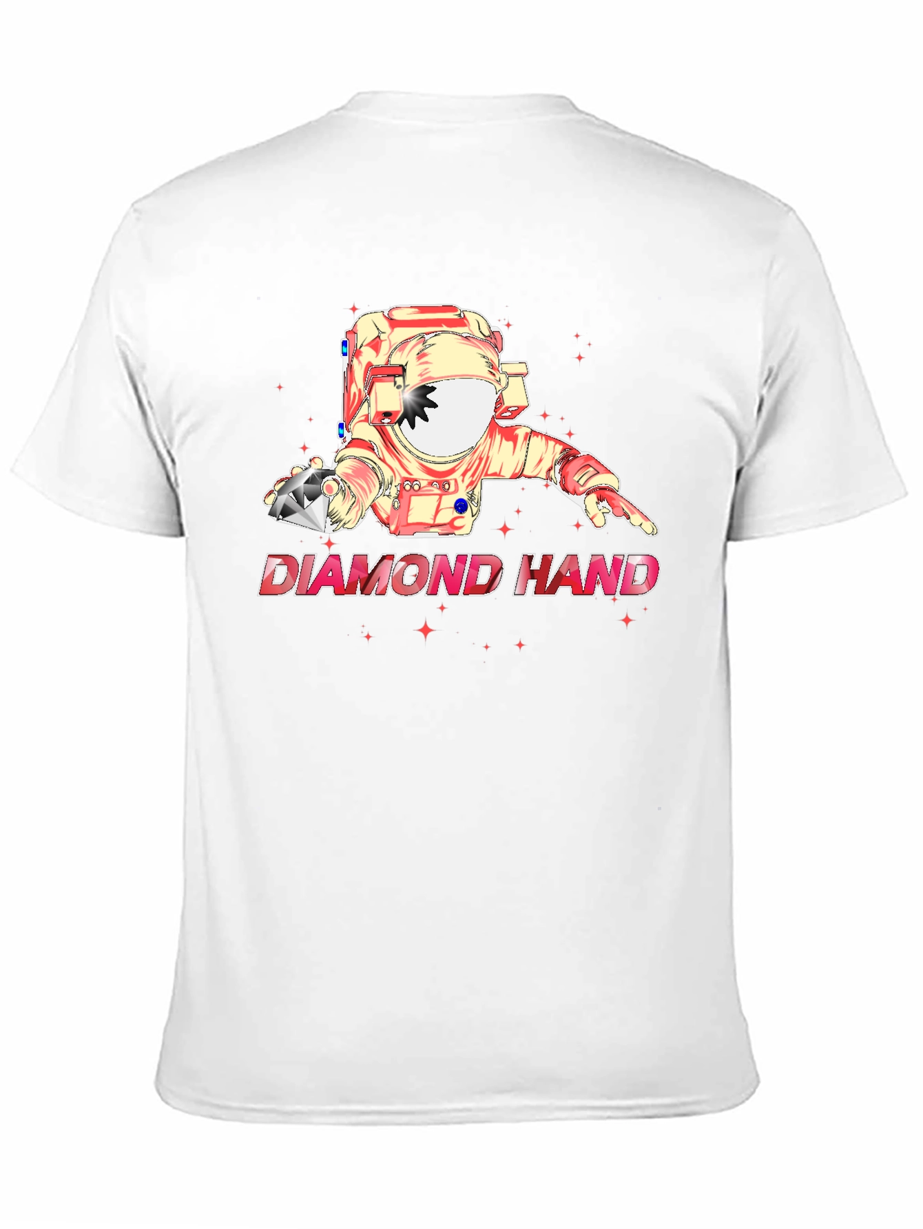 Diamond Hand Astronaut Graphic T-Shirt