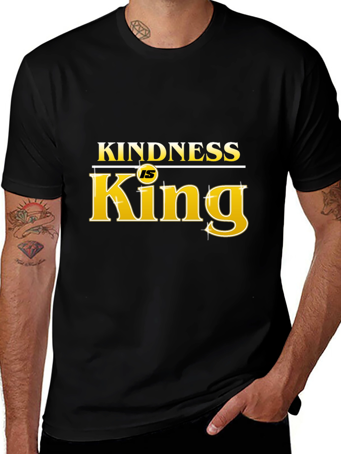 Kindness Is King Black T-Shirt