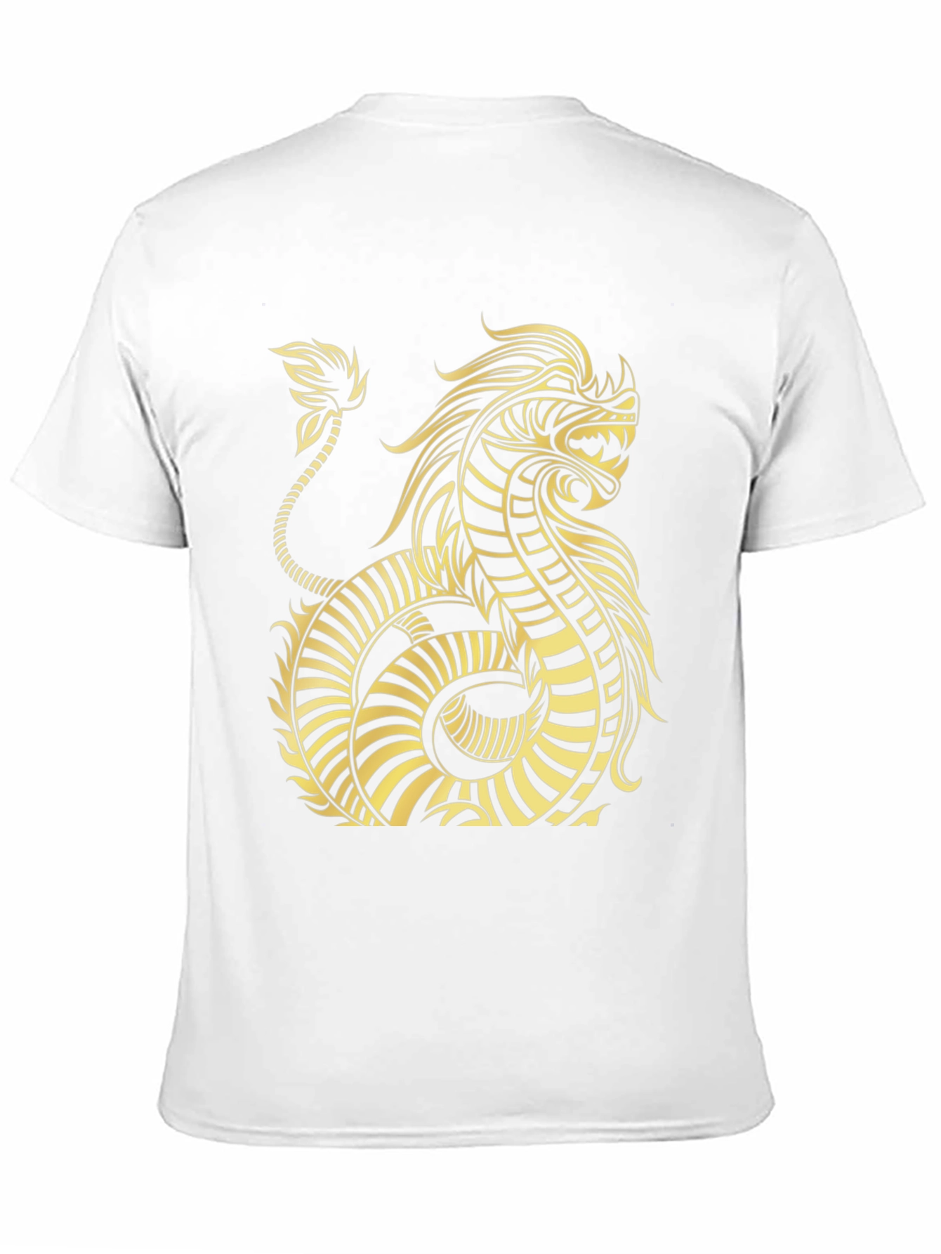 Dragon Graphic Tee - Black Cotton T-Shirt