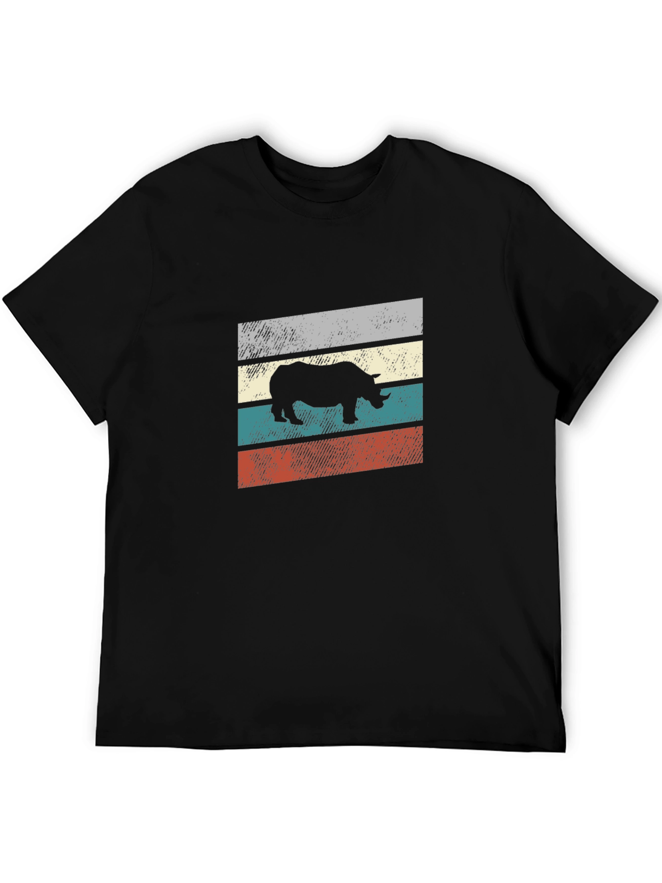 Retro Rhino Striped Tee