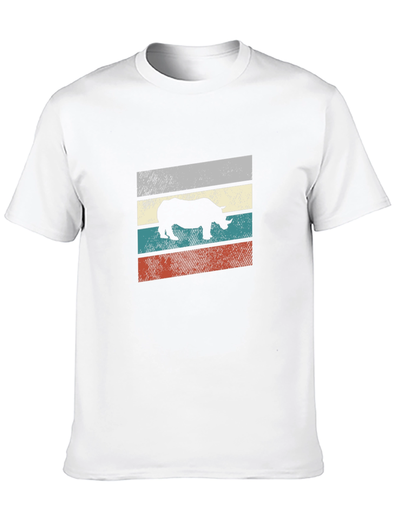 Retro Rhino Striped Tee