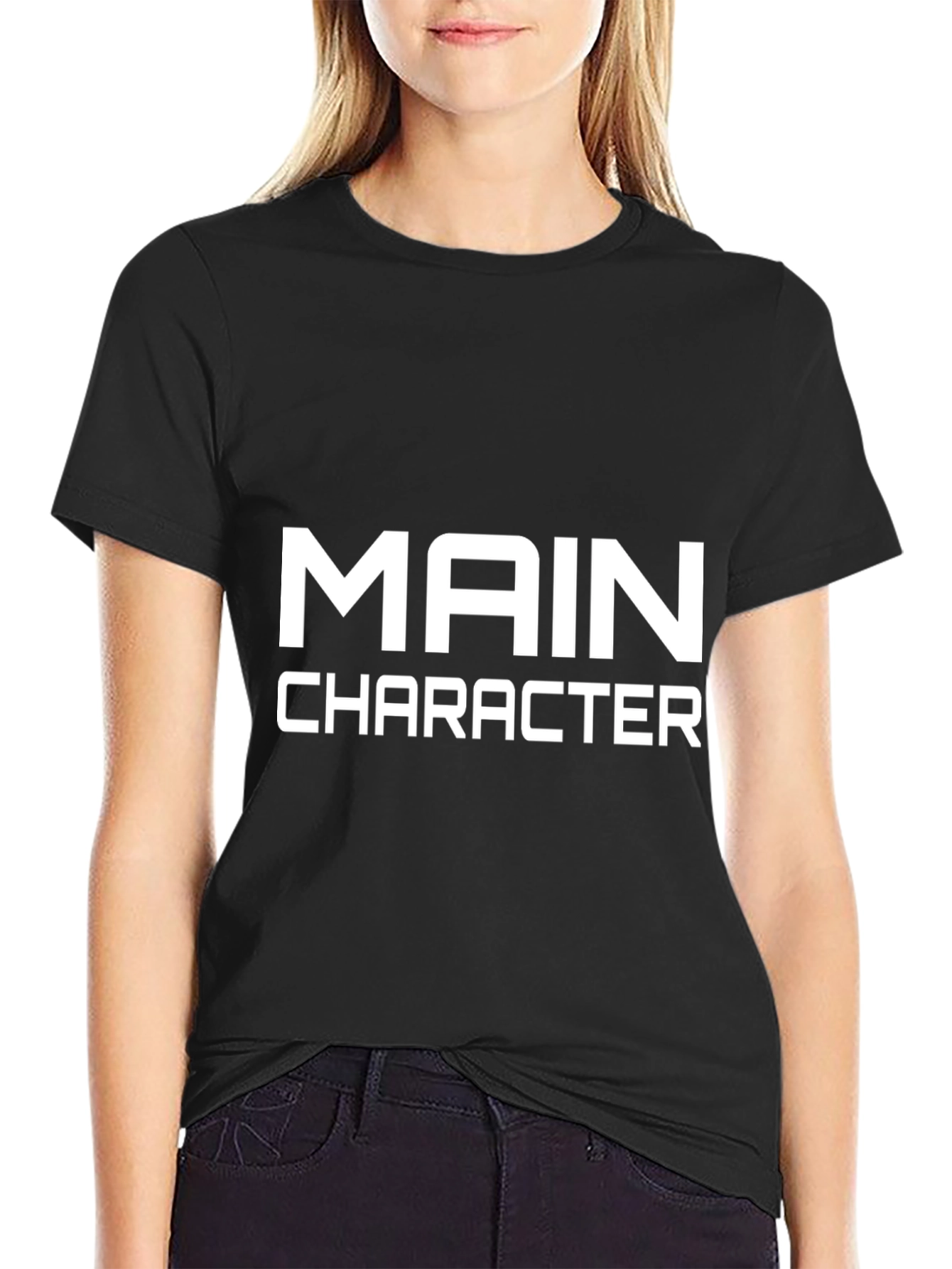 Main Character Graphic Tee - Bold Statement Shirt