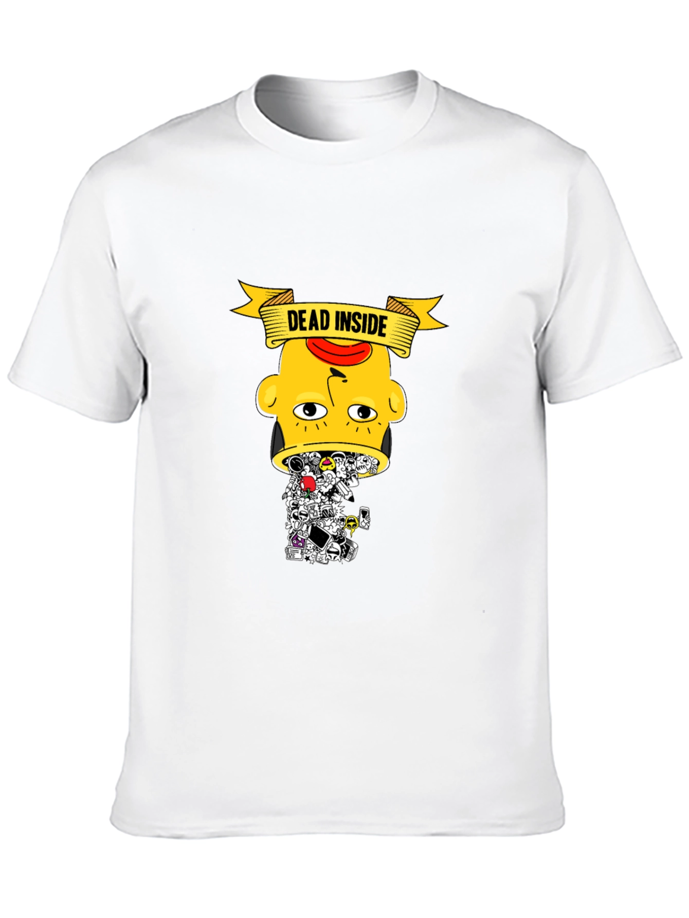 Dead Inside Graphic Tee - Trendy Black T-Shirt