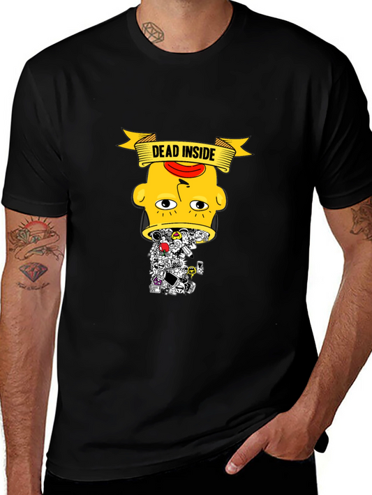 Dead Inside Graphic Tee - Trendy Black T-Shirt