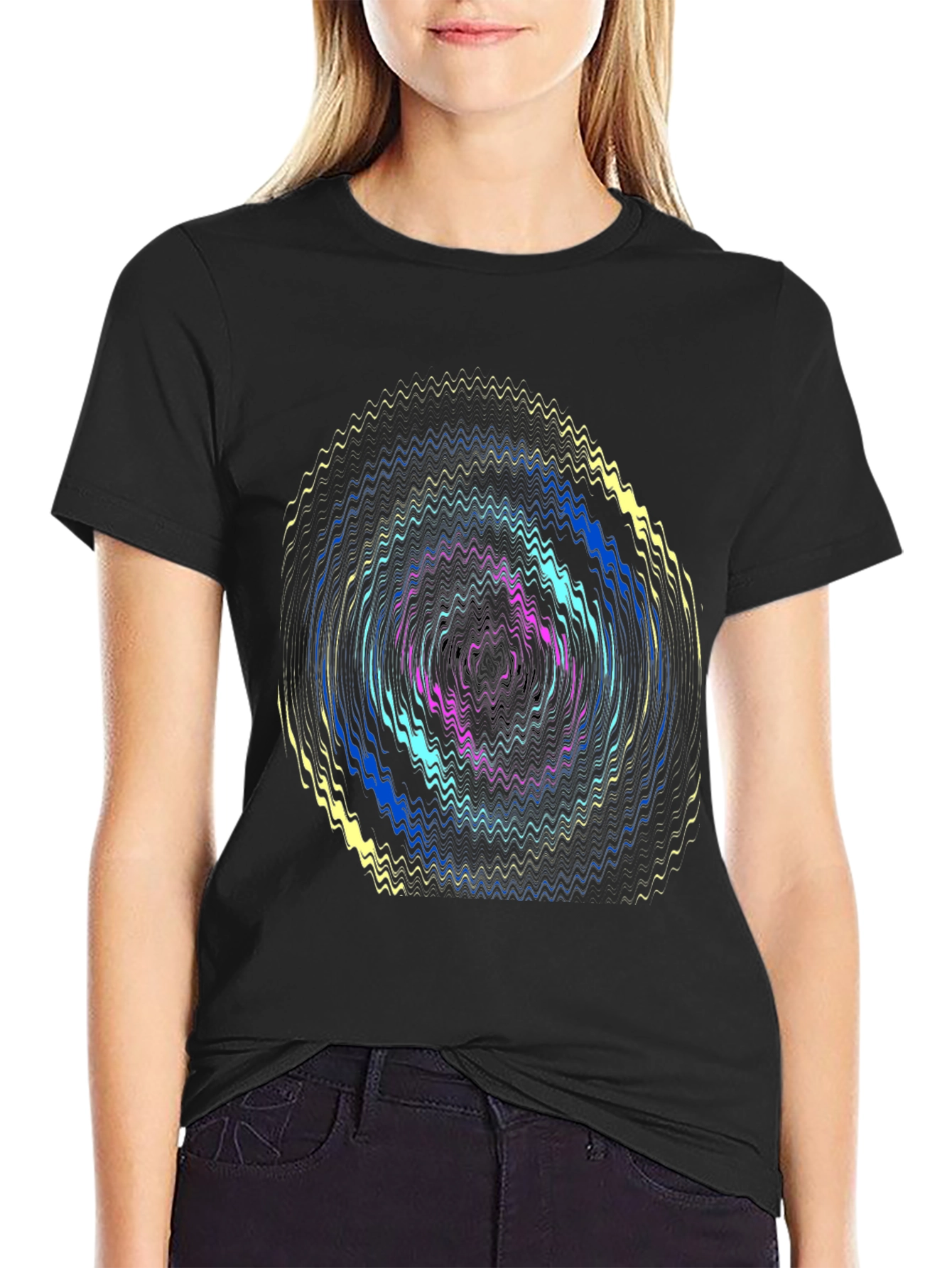 Vivid Wave T-Shirt - Modern Graphic Tee