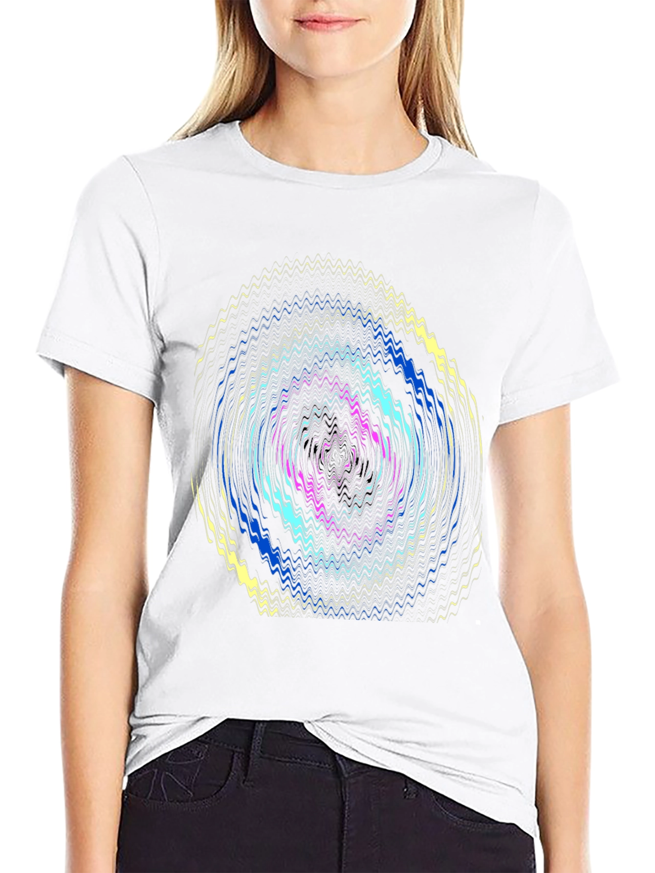 Vivid Wave T-Shirt - Modern Graphic Tee