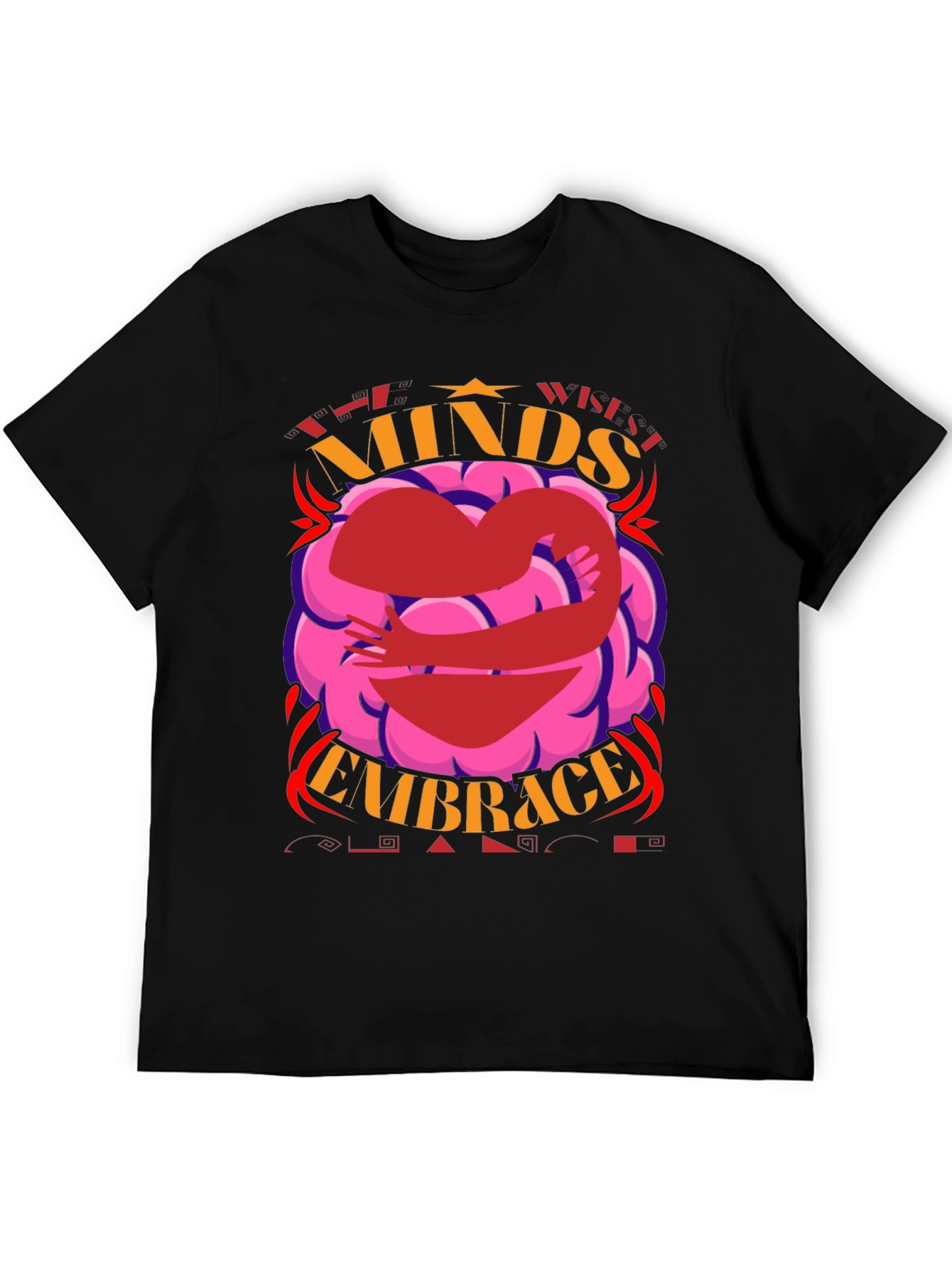 Minds Embrace Graphic Tee - Unisex Black T-Shirt