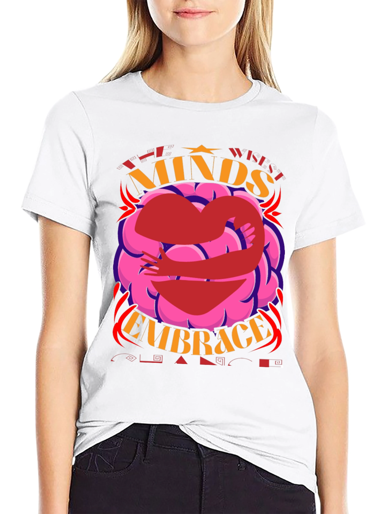 Minds Embrace Graphic Tee - Unisex Black T-Shirt