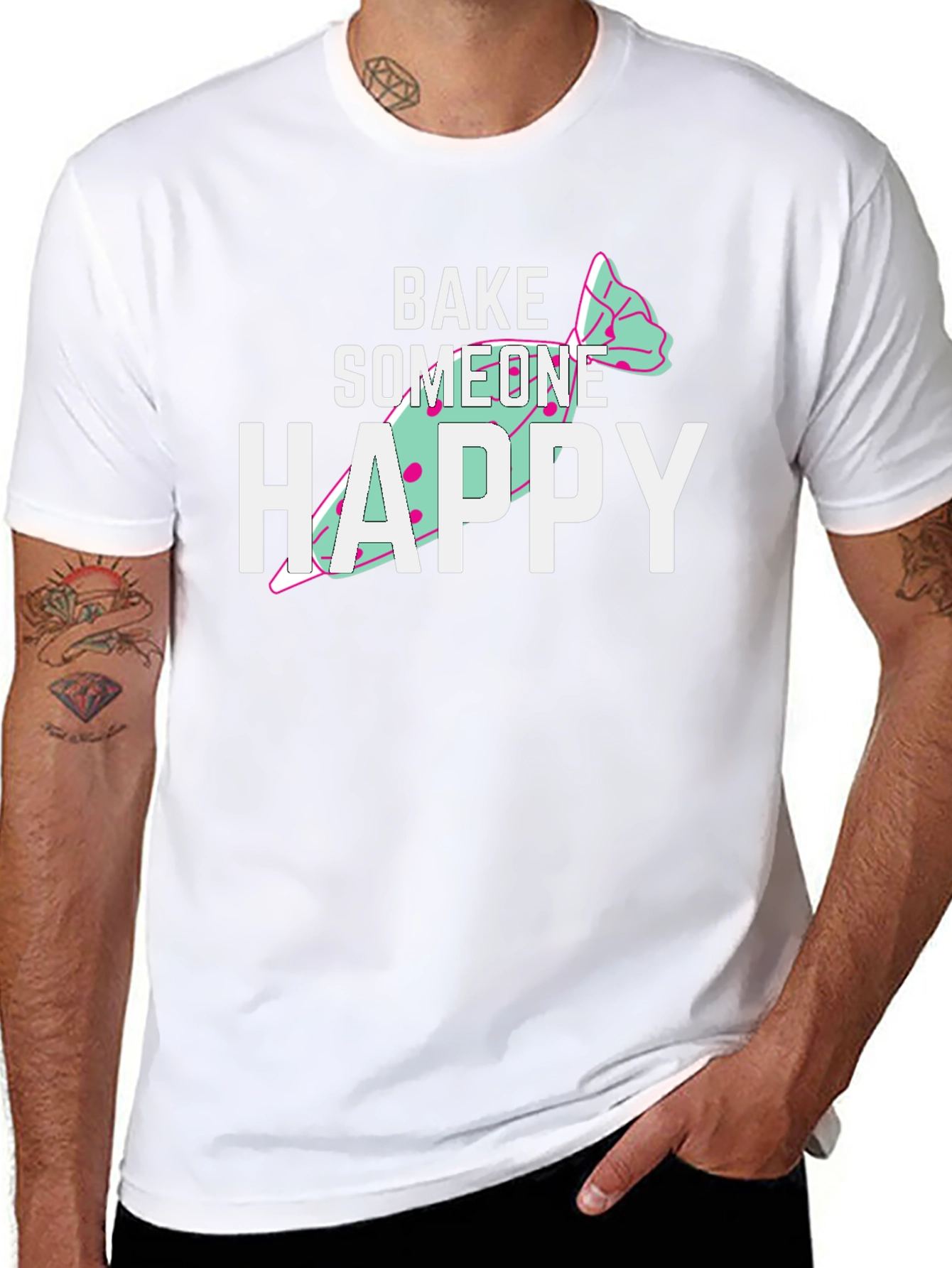 Bake Someone Happy Graphic T-Shirt