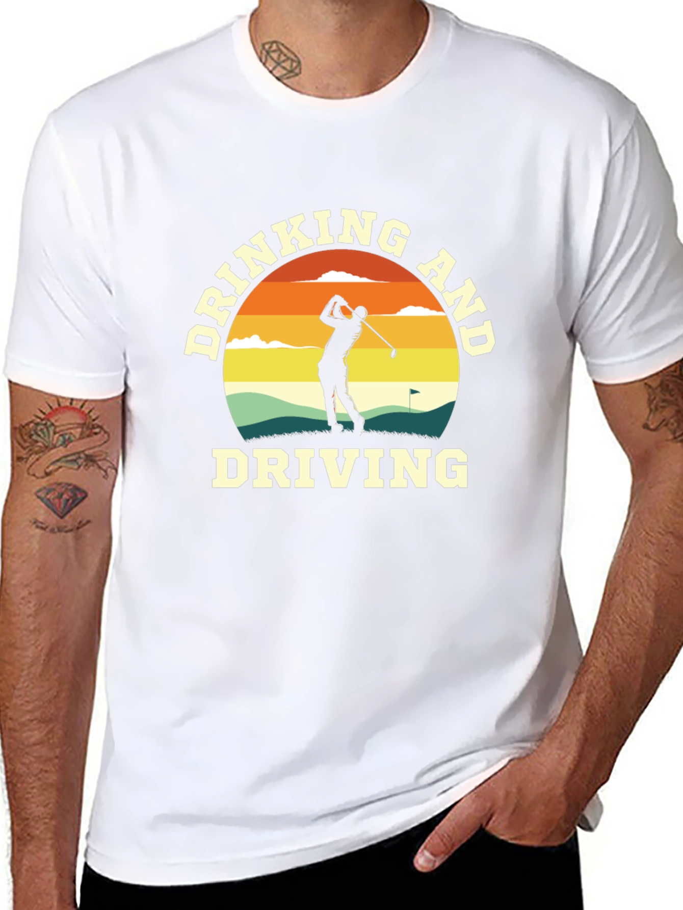 Drinking and Driving Golf T-Shirt