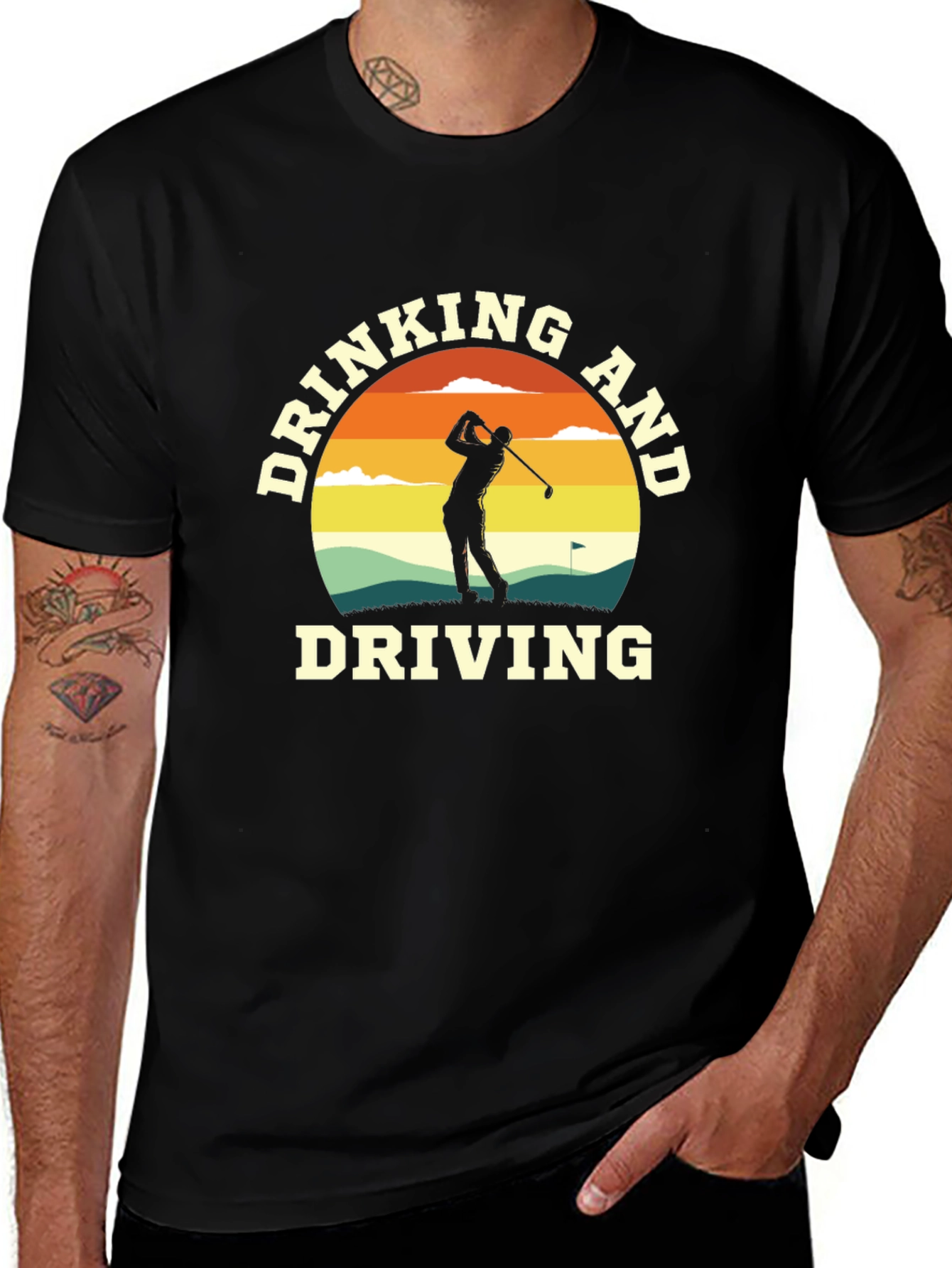 Drinking and Driving Golf T-Shirt