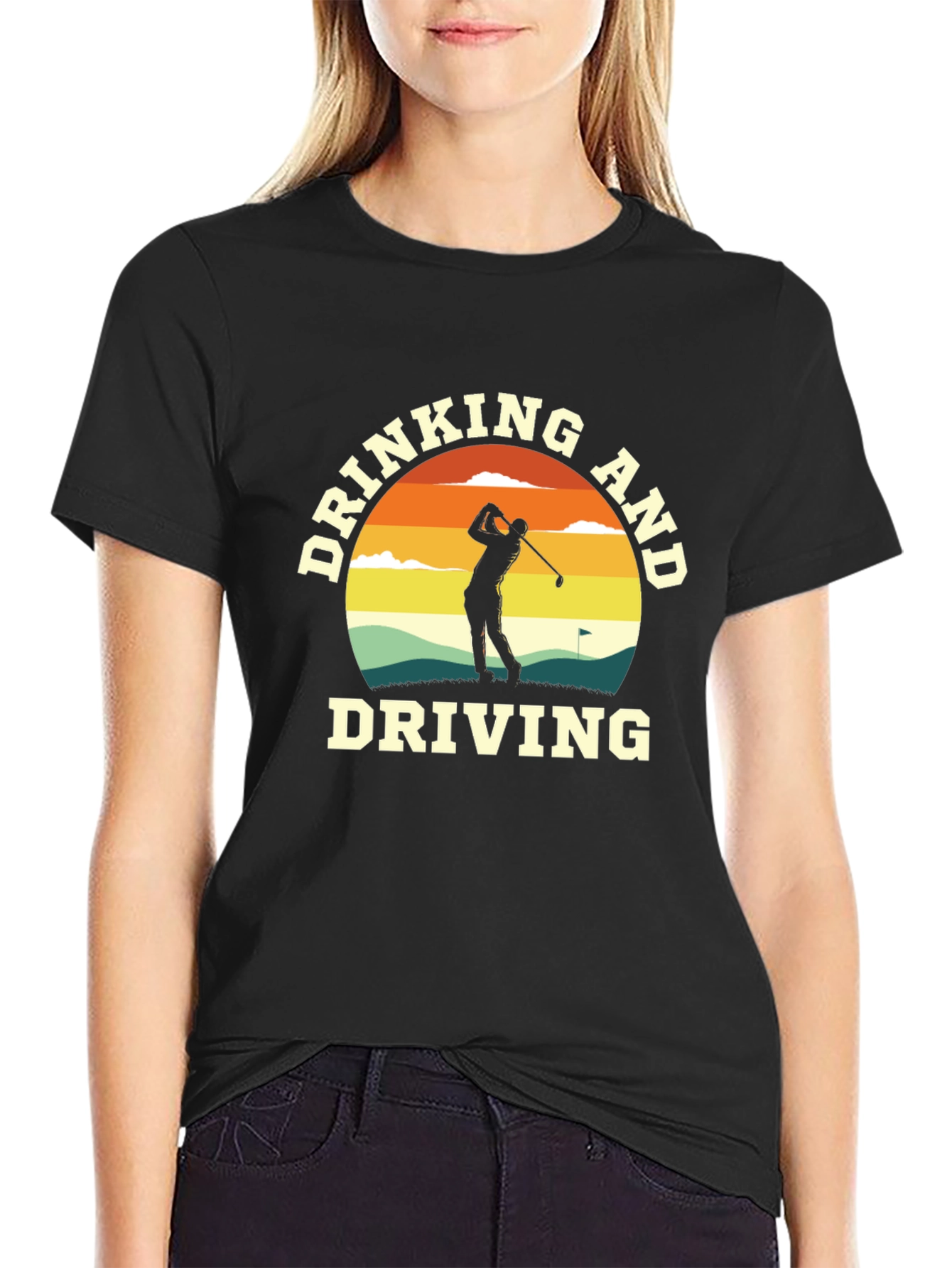 Drinking and Driving Golf T-Shirt