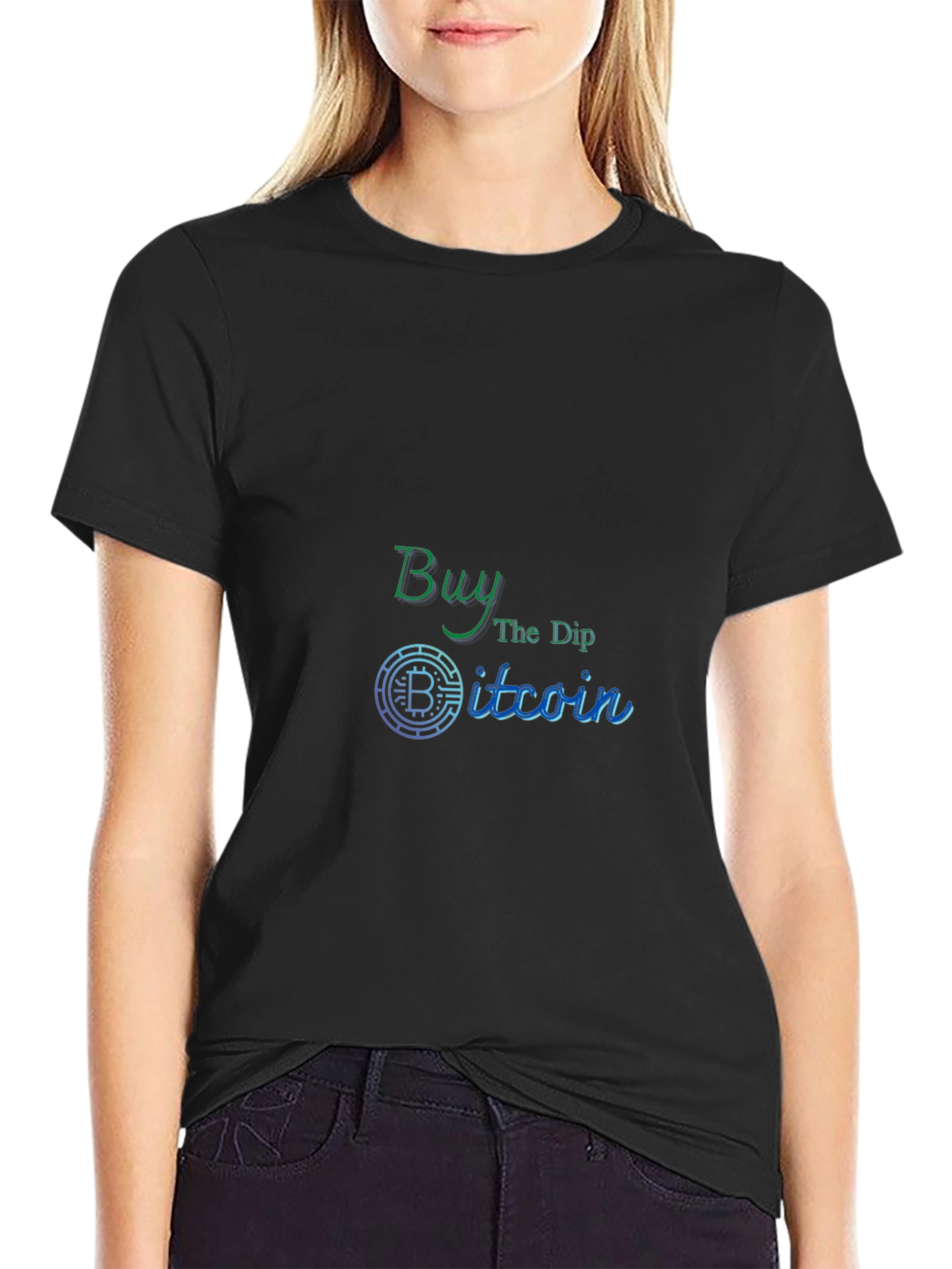 Buy The Dip Bitcoin Black T-Shirt