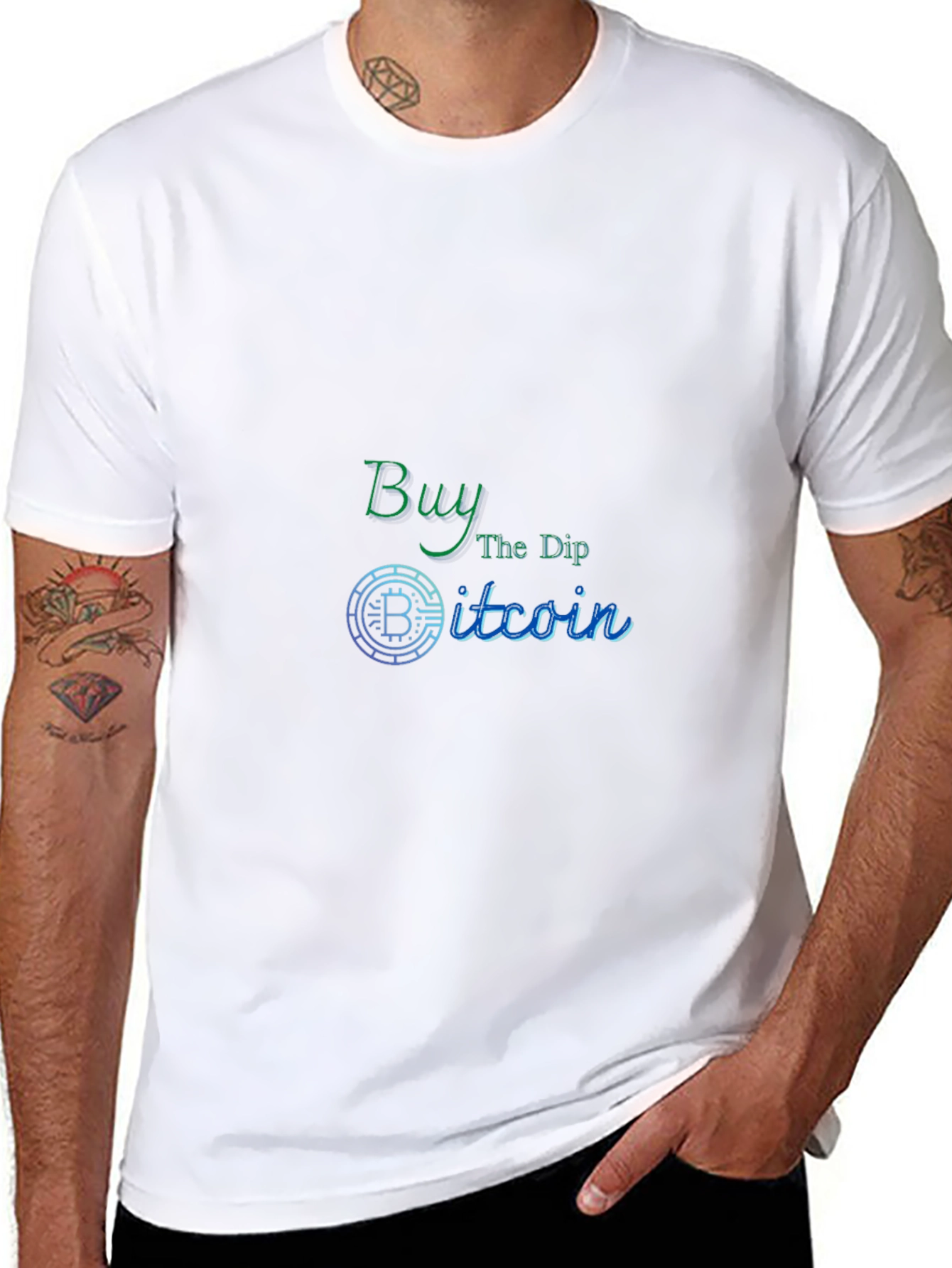 Buy The Dip Bitcoin Black T-Shirt