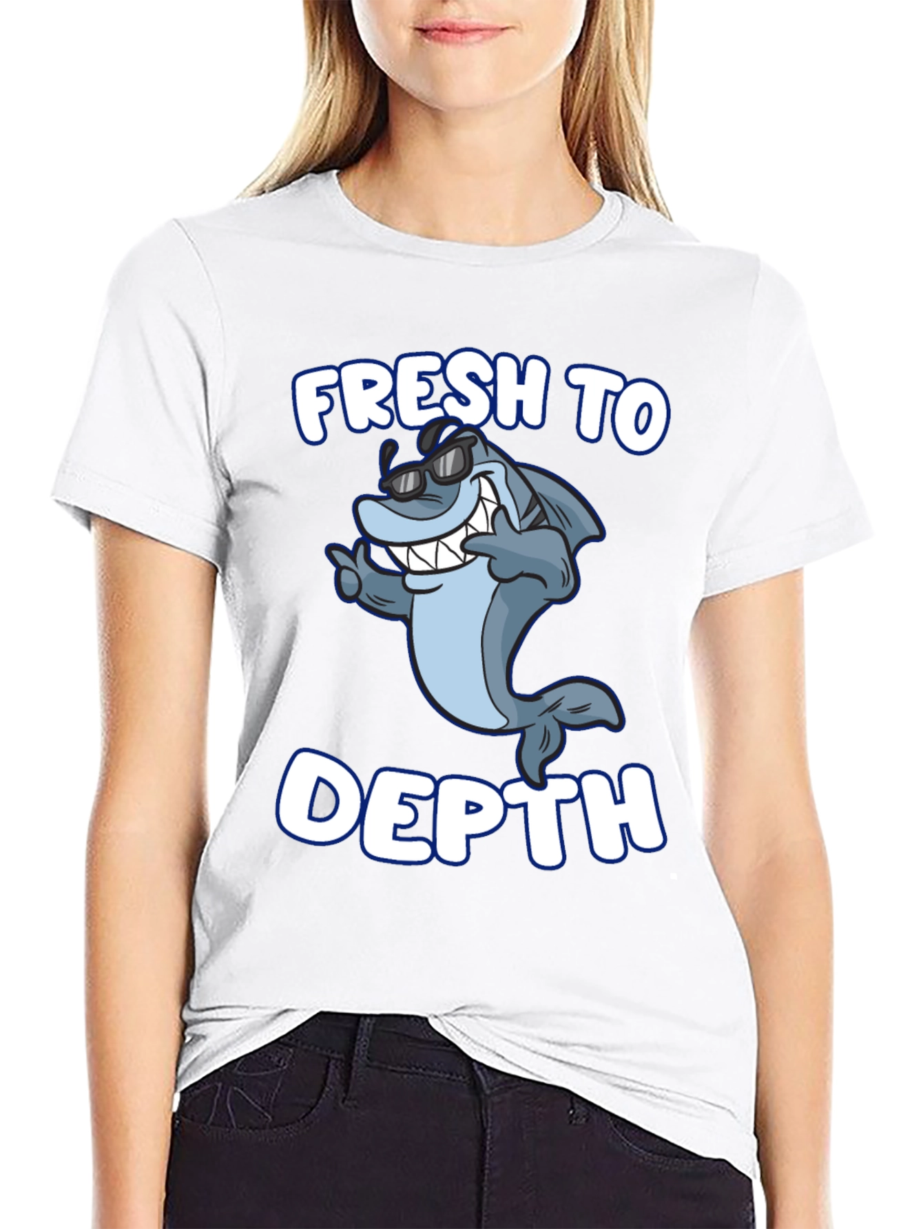 Fresh To Depth Shark Graphic T-Shirt