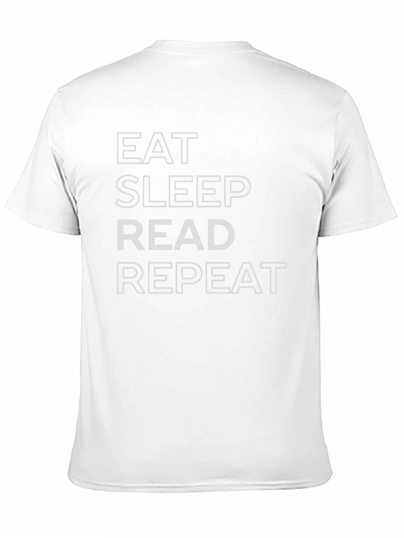 Eat Sleep Read Repeat Black Graphic Tee