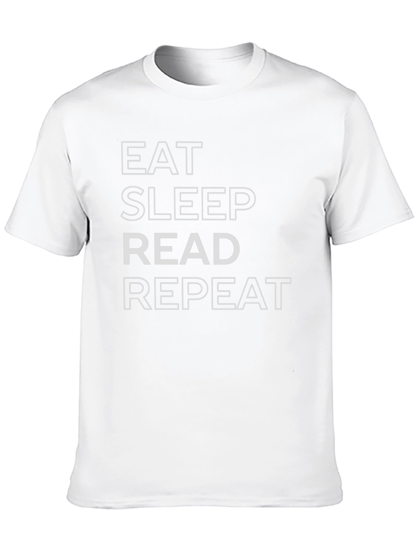 Eat Sleep Read Repeat Black Graphic Tee