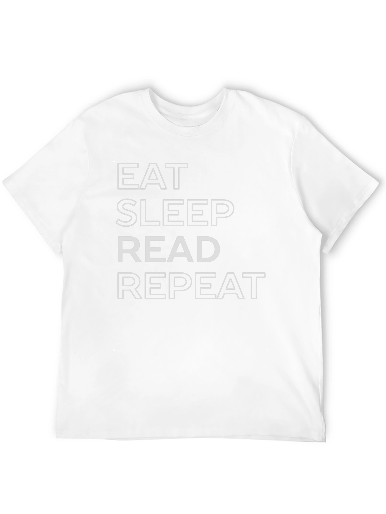 Eat Sleep Read Repeat Black Graphic Tee