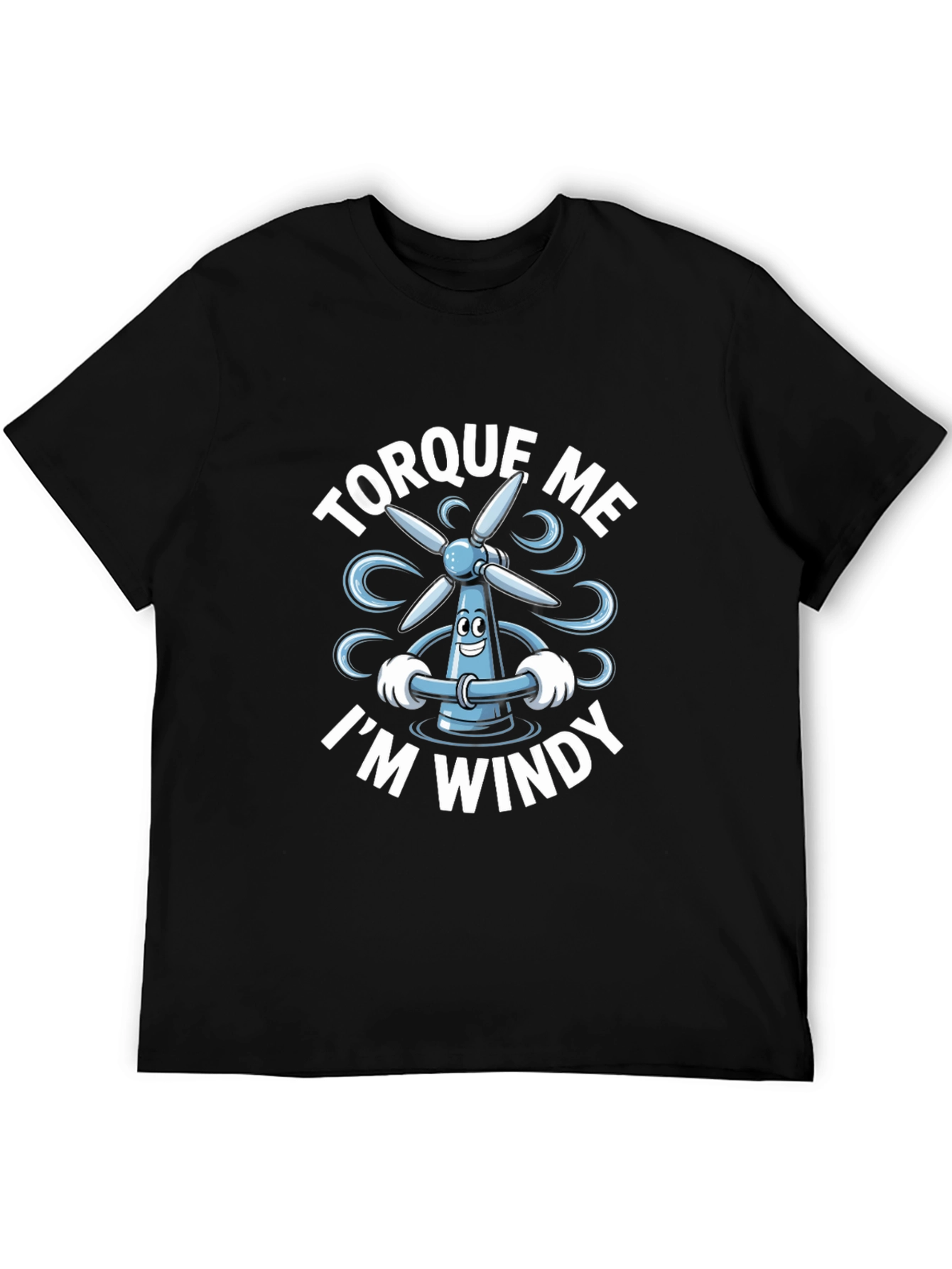 Torque Me Im Windy Black T-Shirt