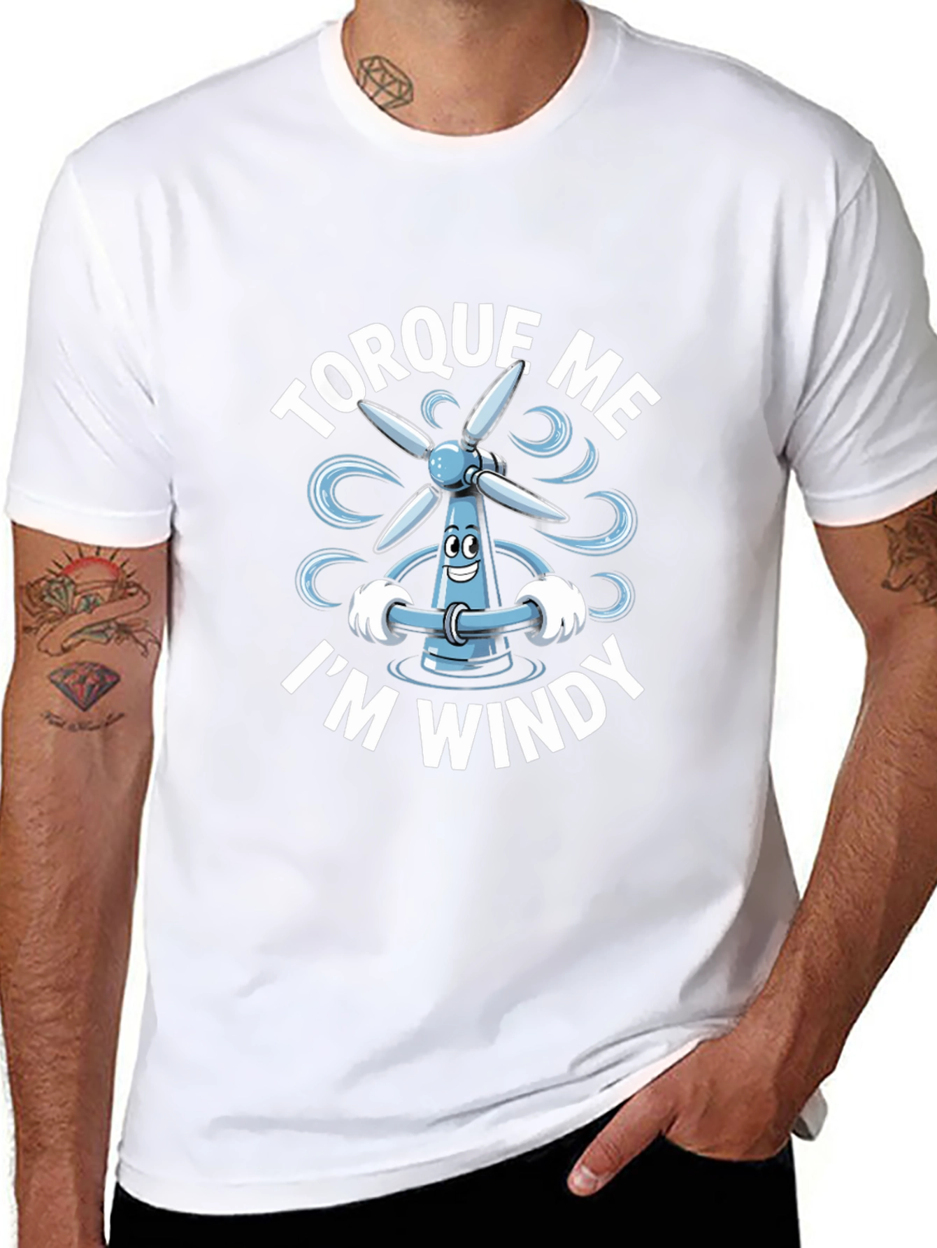 Torque Me Im Windy Black T-Shirt