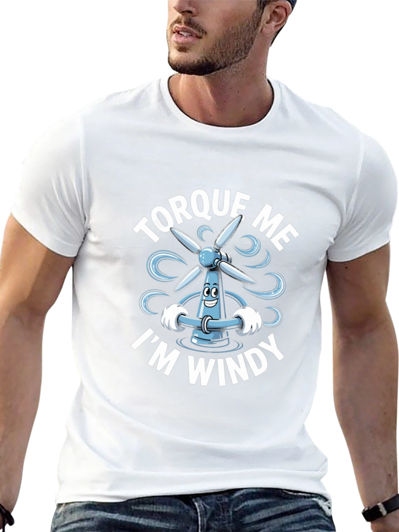 Torque Me Im Windy Black T-Shirt