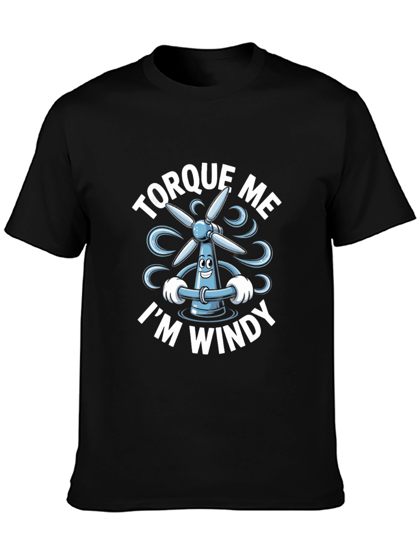 Torque Me Im Windy Black T-Shirt