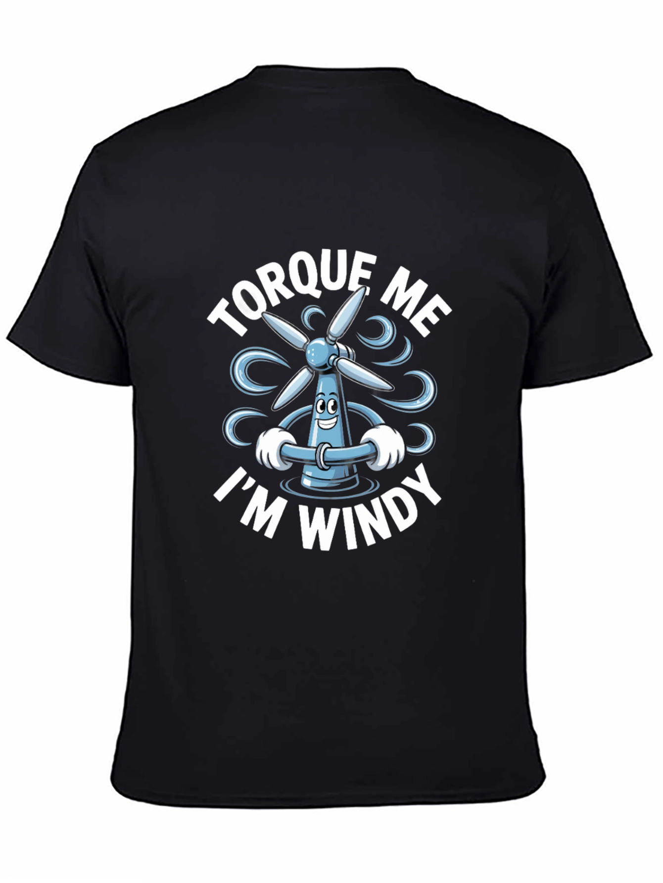 Torque Me Im Windy Black T-Shirt