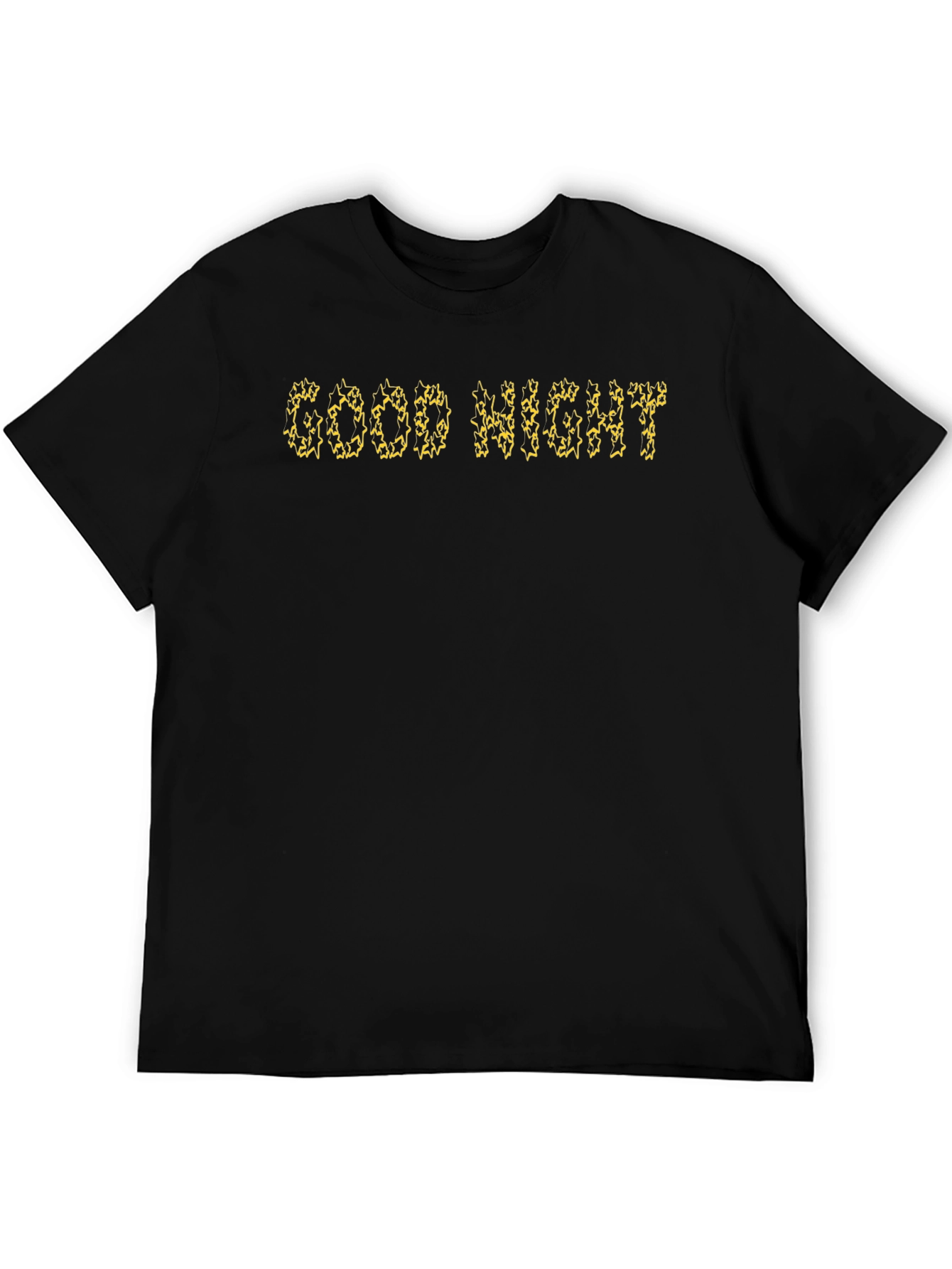 Good Night Black Crew Neck T-Shirt