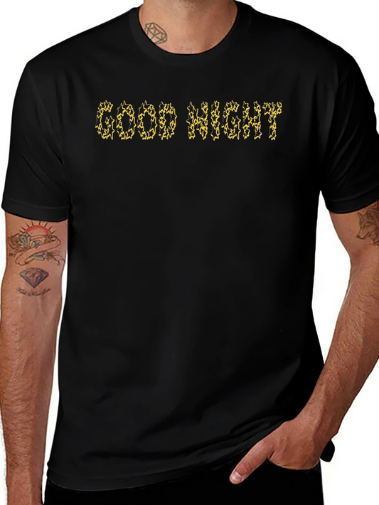Good Night Black Crew Neck T-Shirt