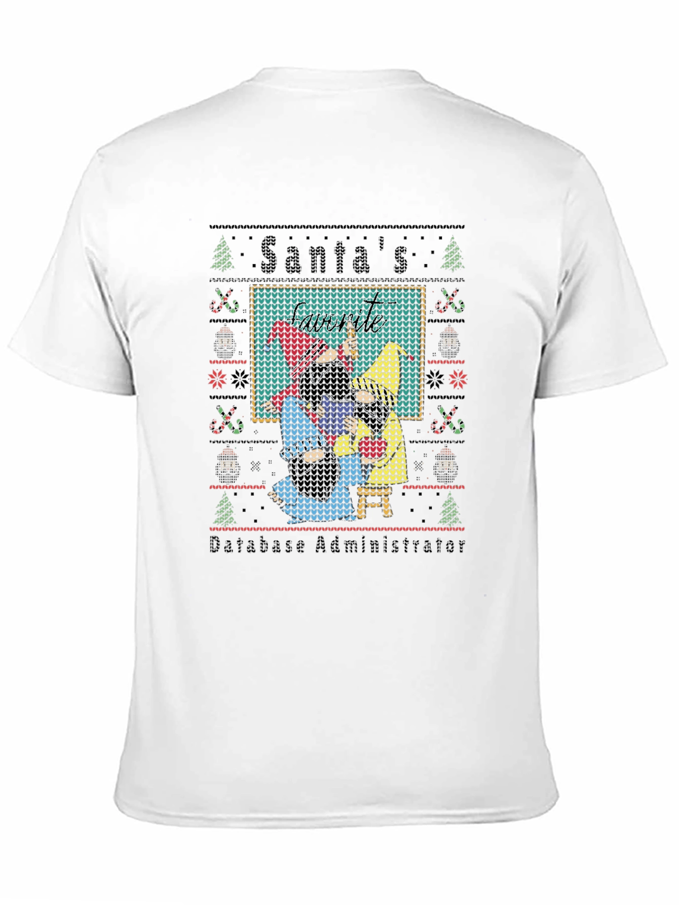 Santas Database Administrator Ugly Sweater T-Shirt