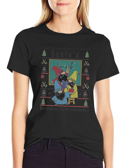 Santas Database Administrator Ugly Sweater T-Shirt