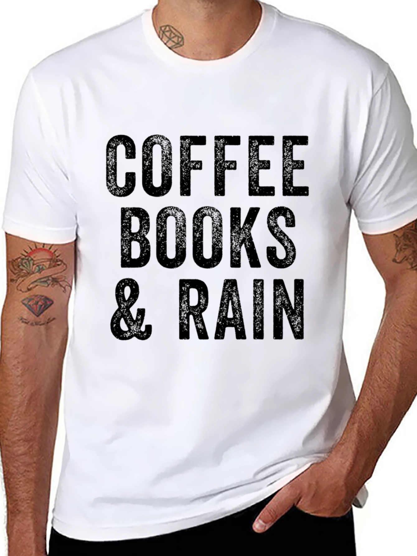 Coffee Books & Rain T-Shirt
