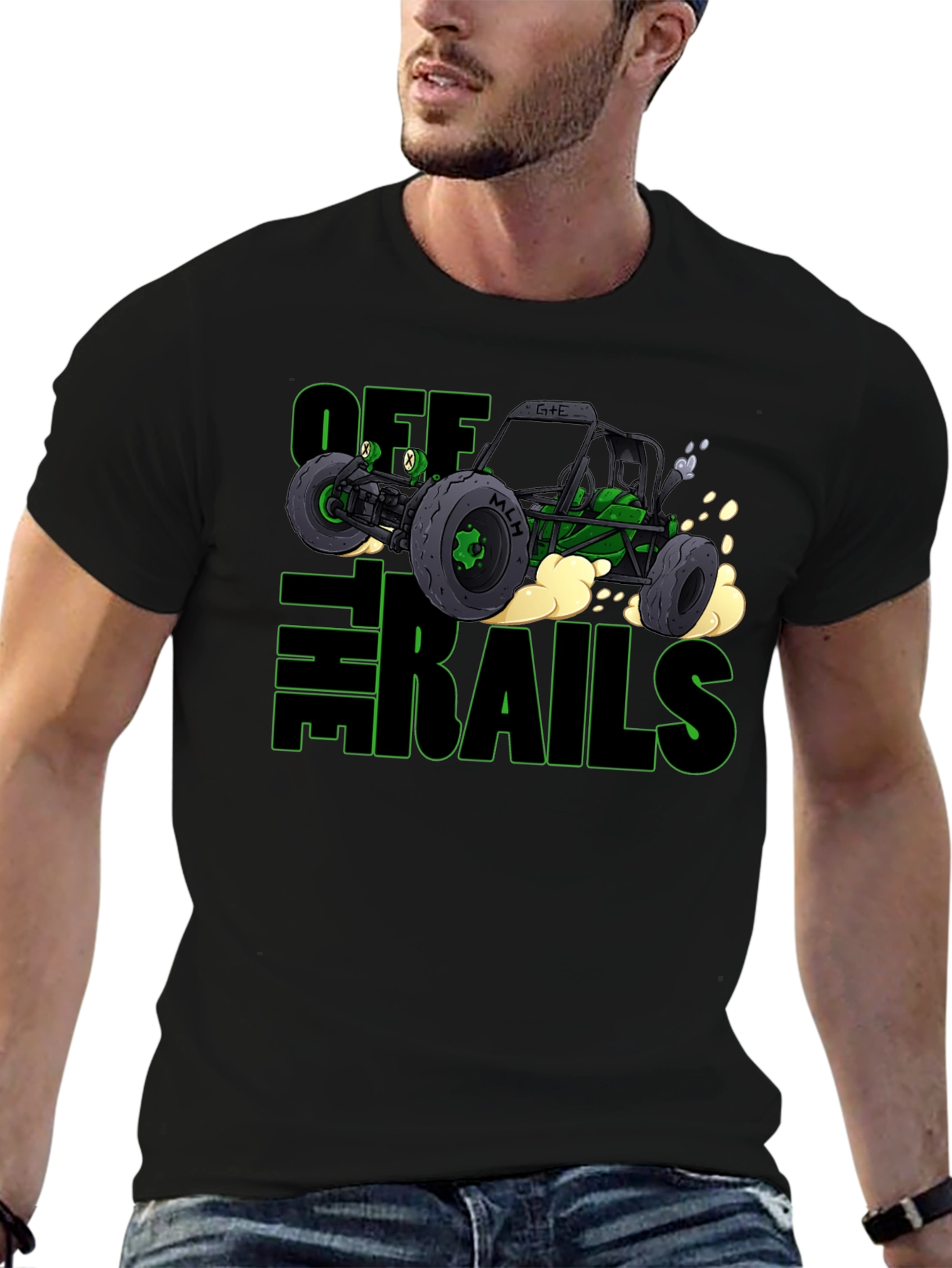 Off The Rails Graphic Tee - Black