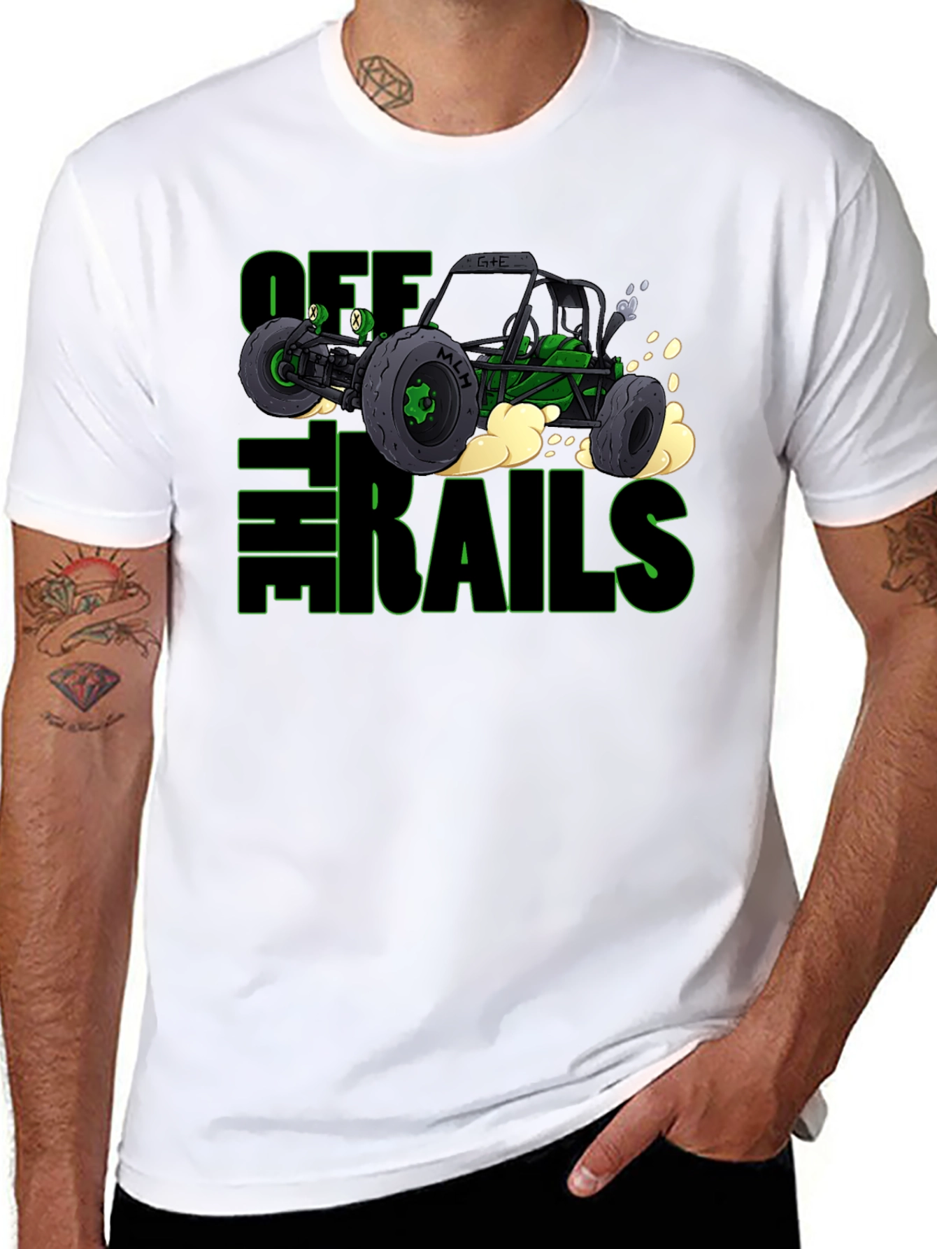 Off The Rails Graphic Tee - Black
