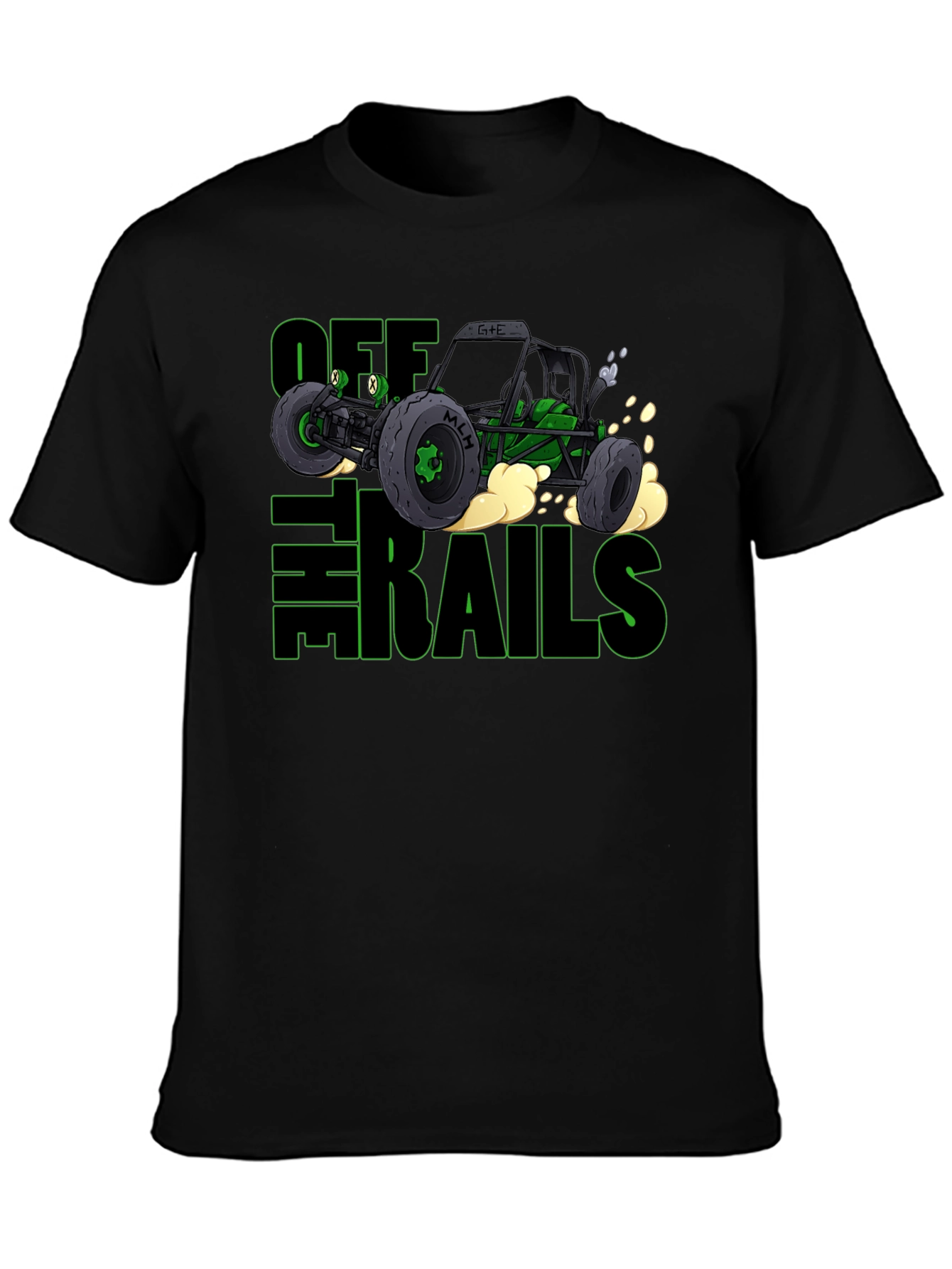 Off The Rails Graphic Tee - Black