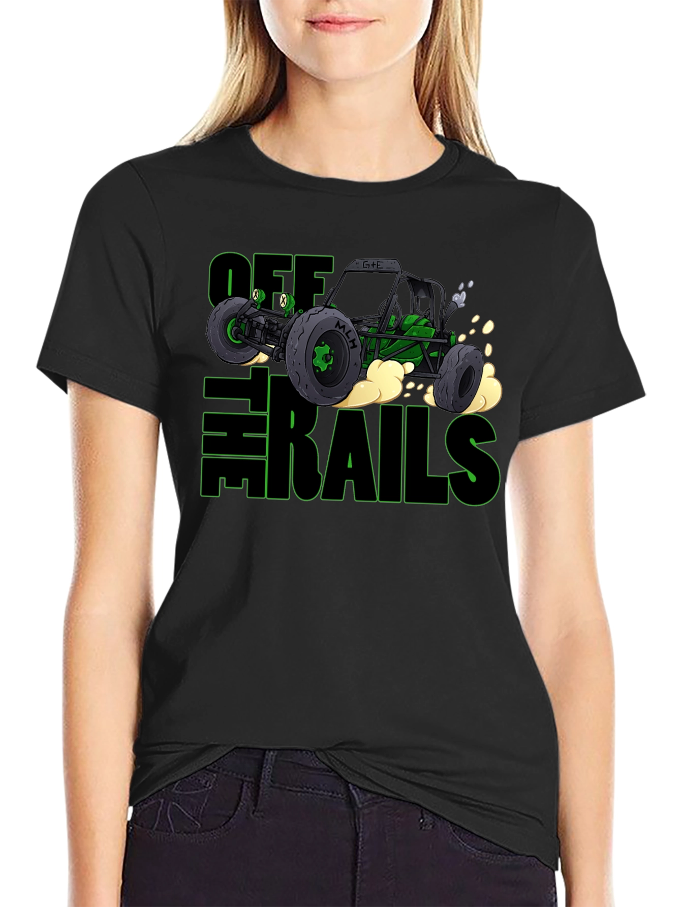 Off The Rails Graphic Tee - Black