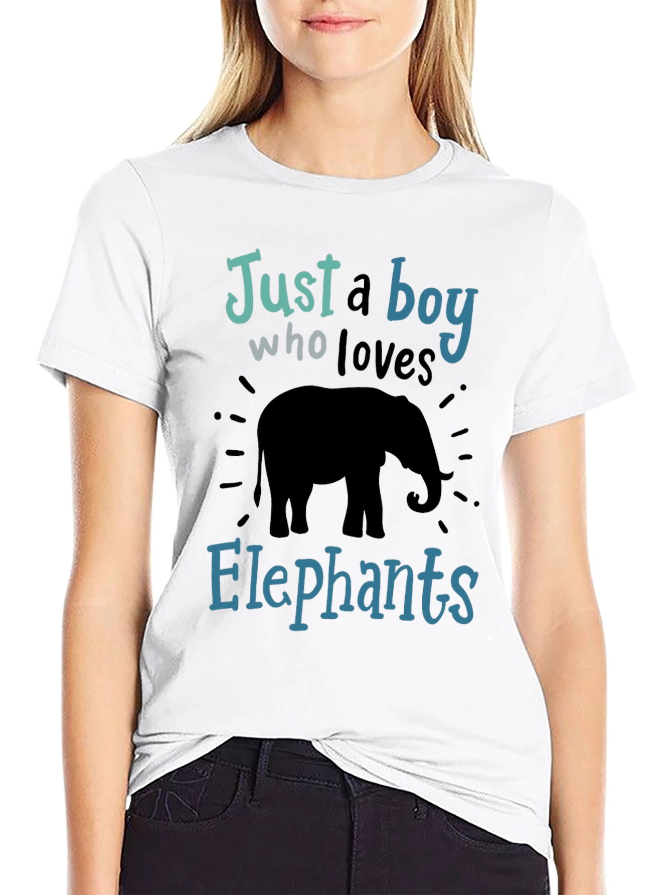 Boy Who Loves Elephants T-Shirt