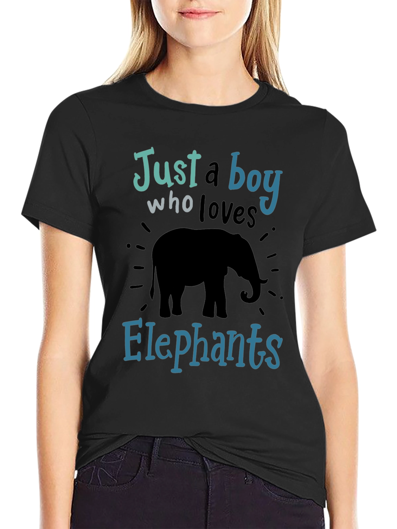 Boy Who Loves Elephants T-Shirt