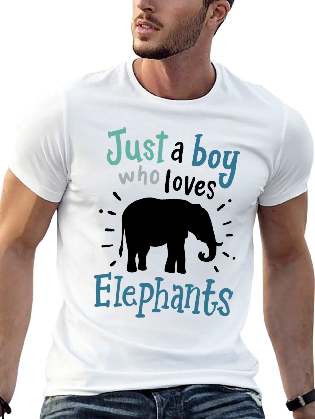 Boy Who Loves Elephants T-Shirt