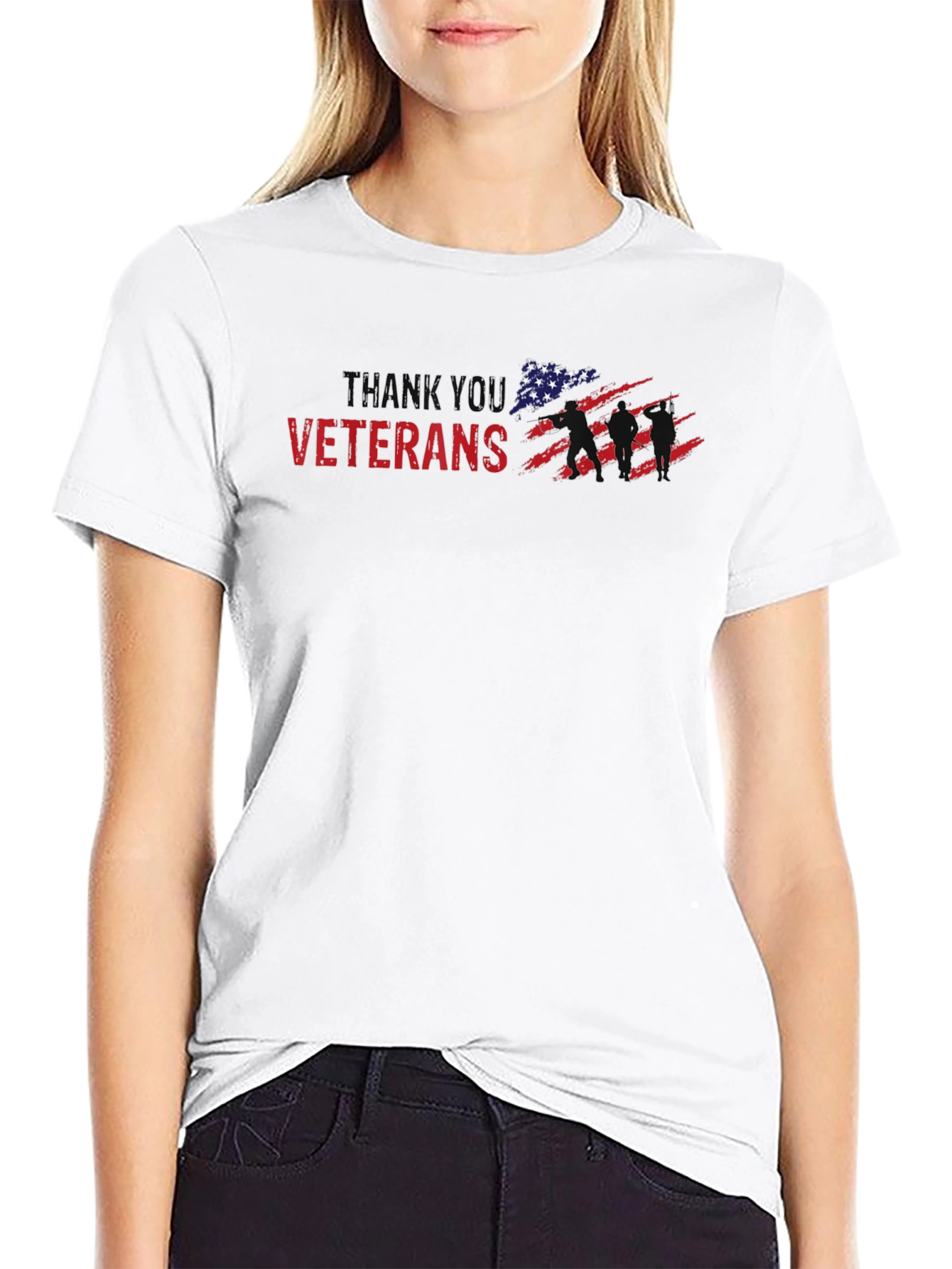 Thank You Veterans T-Shirt - Patriotic Design