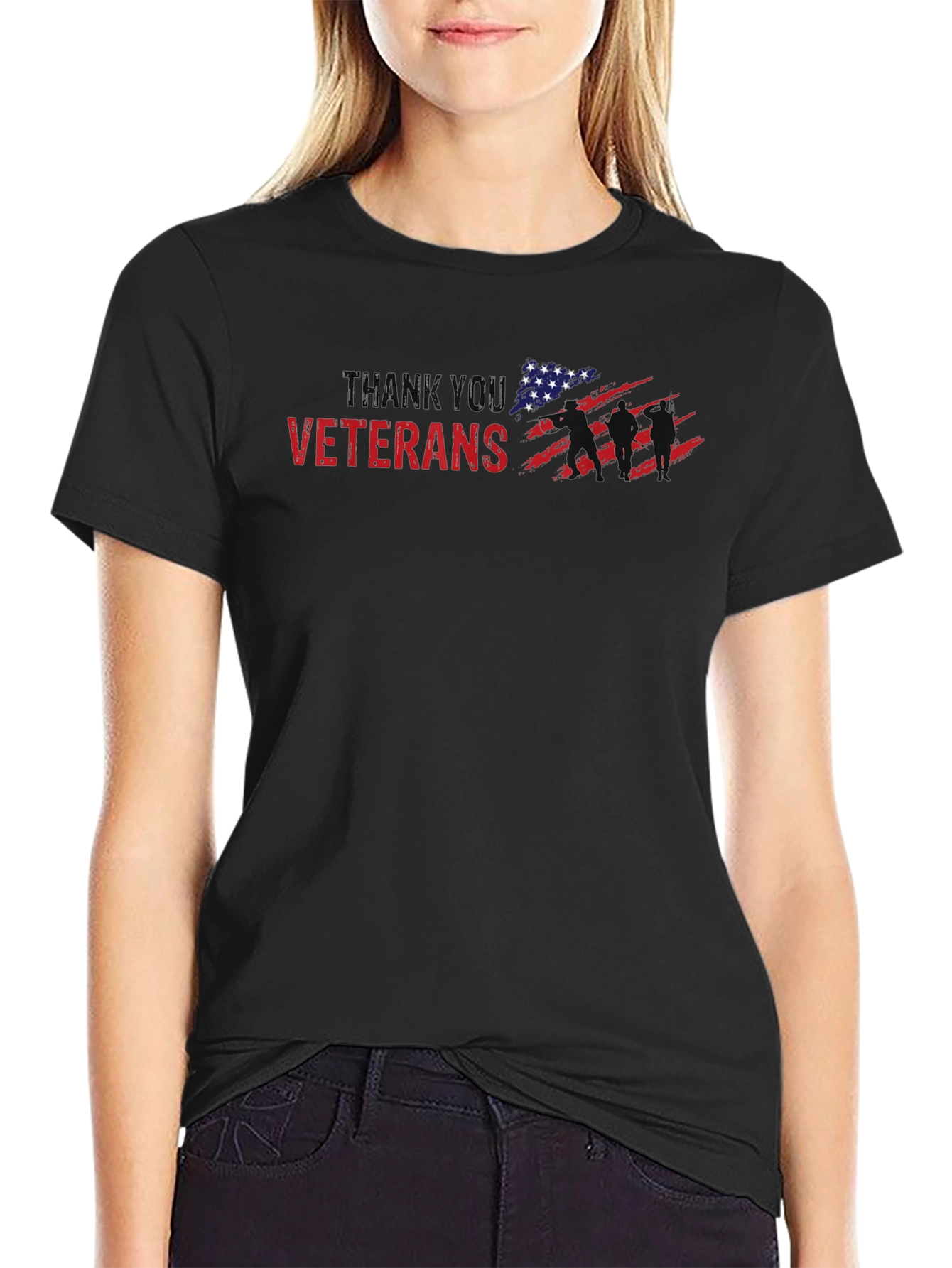 Thank You Veterans T-Shirt - Patriotic Design