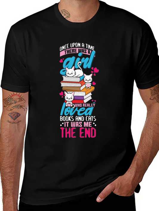 Cats and Books T-Shirt