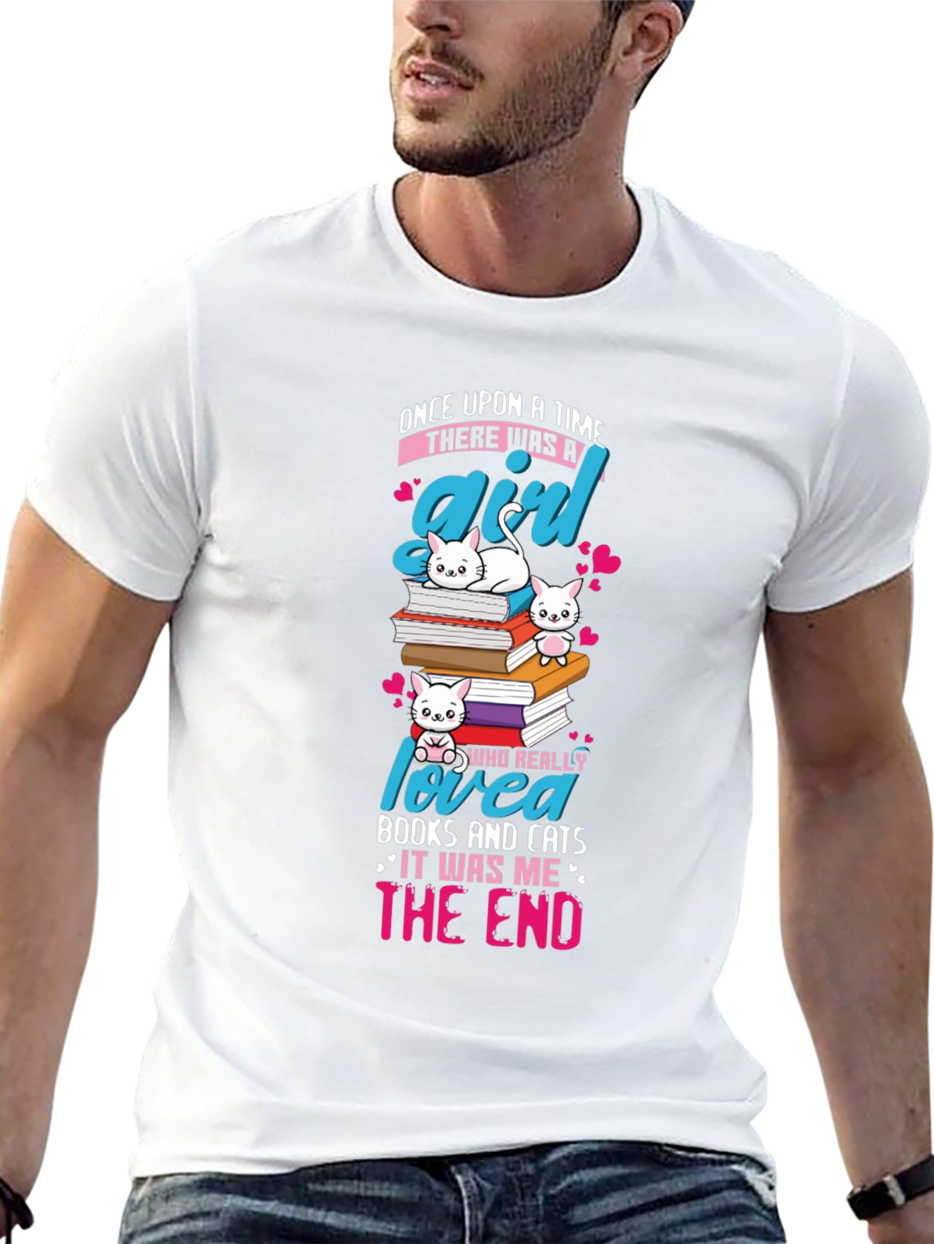 Cats and Books T-Shirt