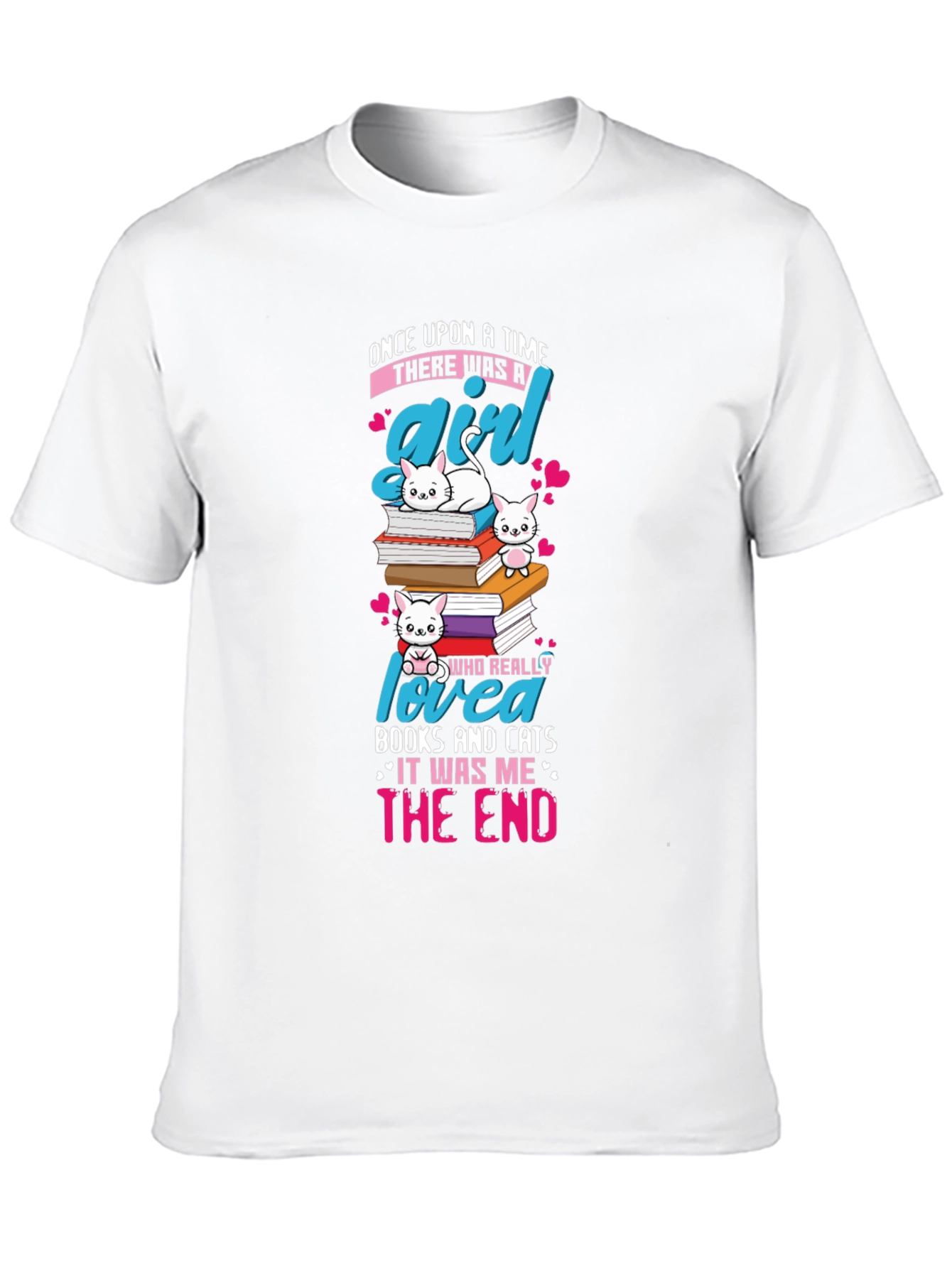 Cats and Books T-Shirt