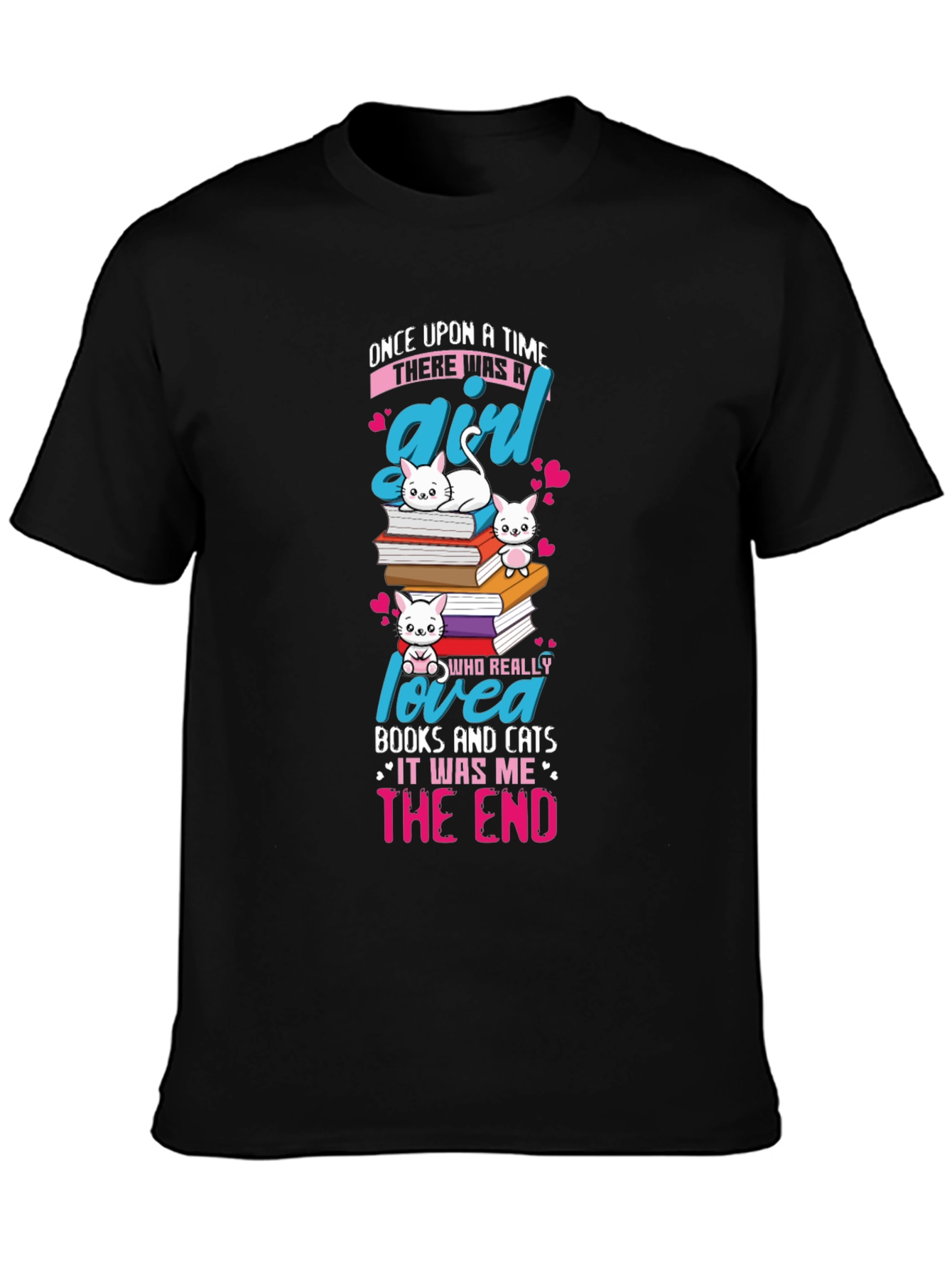 Cats and Books T-Shirt