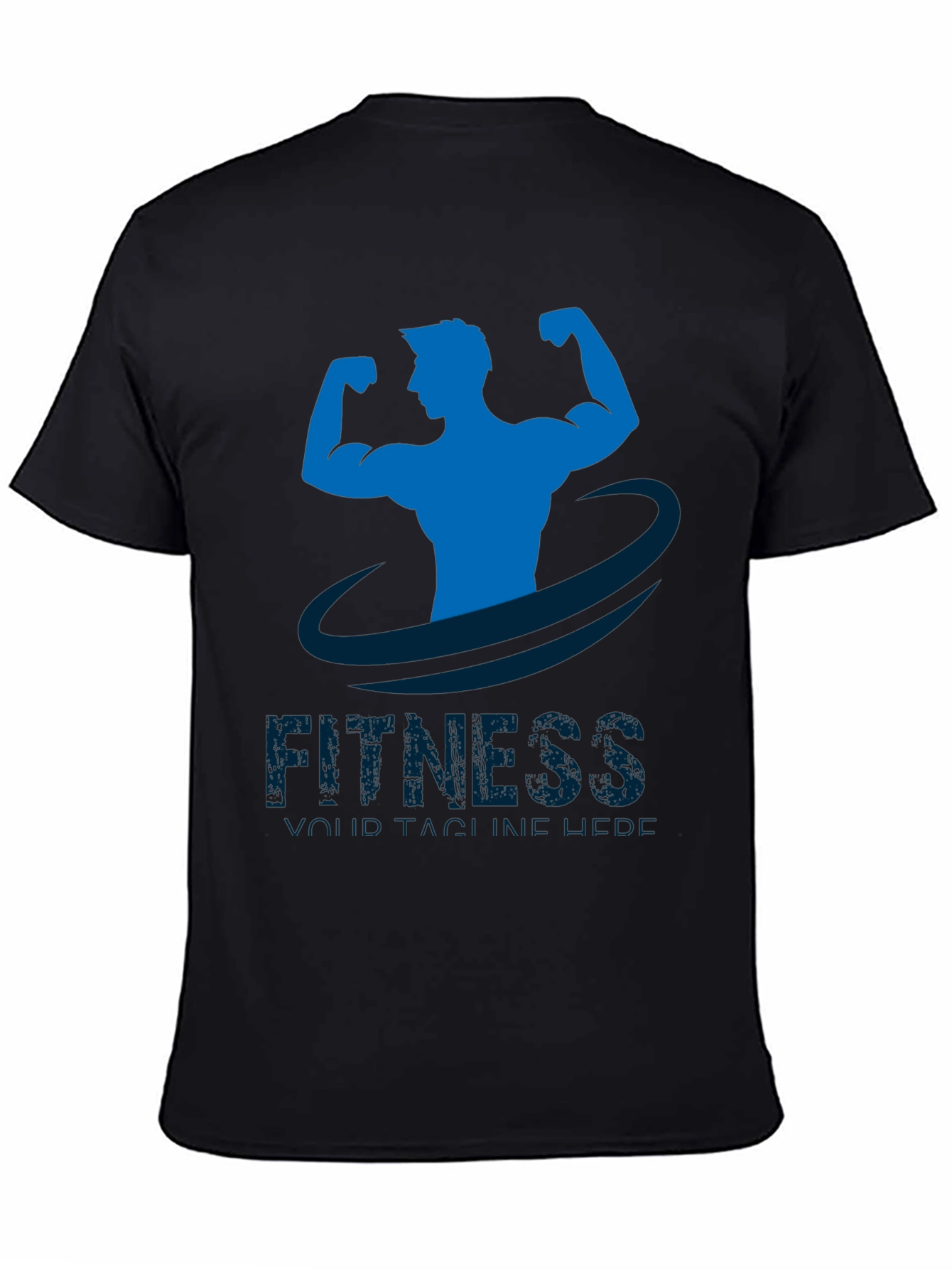 Mens Fitness Graphic T-Shirt - Black