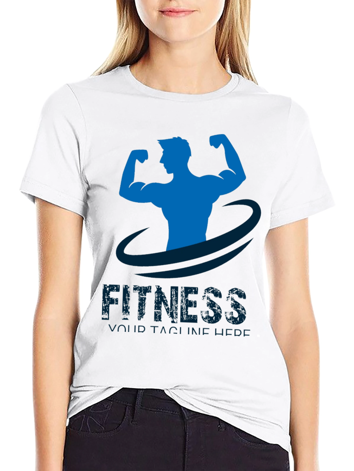 Mens Fitness Graphic T-Shirt - Black