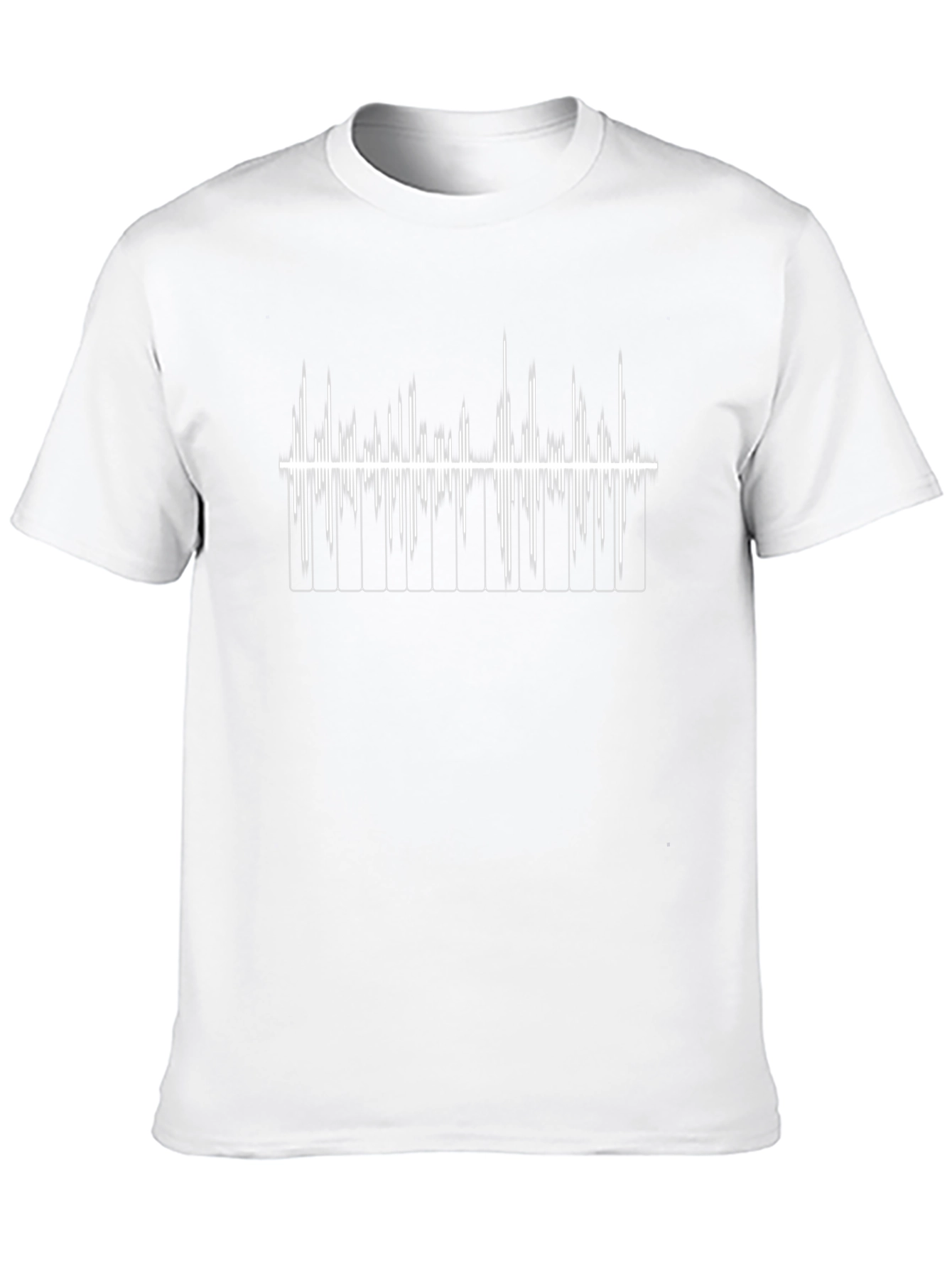 Soundwave Piano T-Shirt - Music Lover Tee