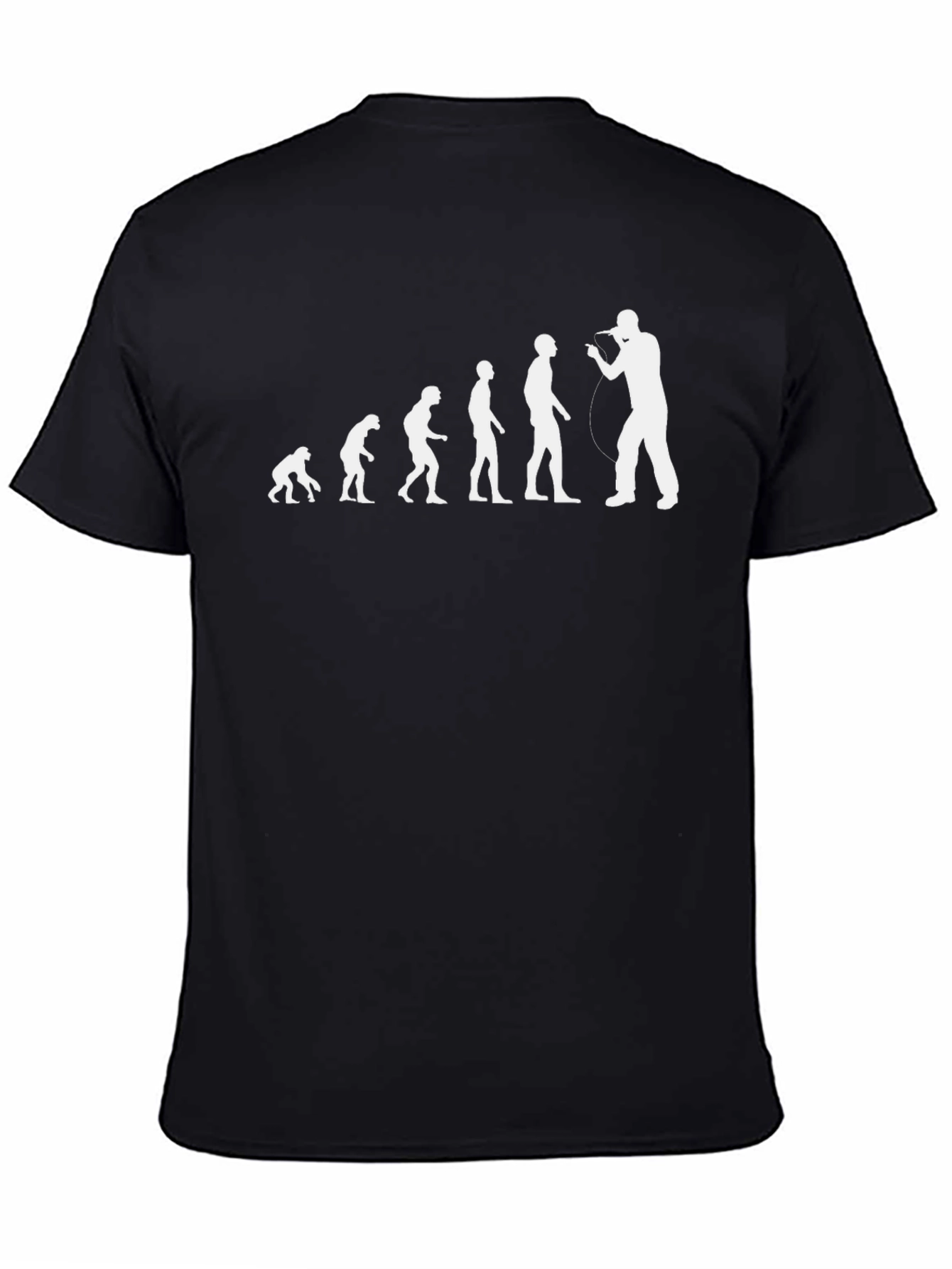 Evolution of Music Black Graphic T-Shirt