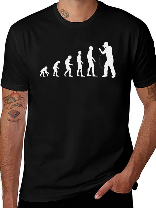 Evolution of Music Black Graphic T-Shirt